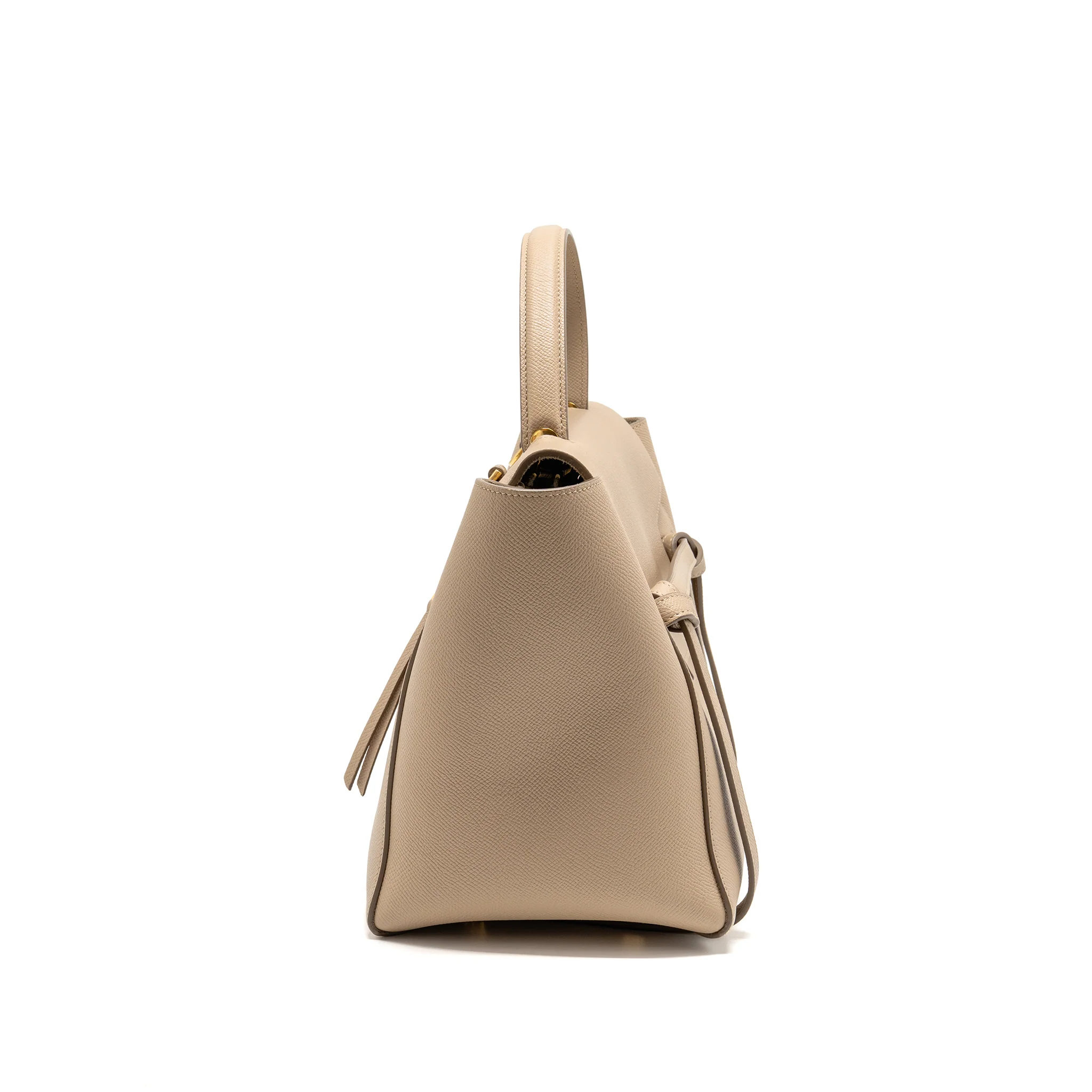 Celine Mini Belt Bag Grained Calfskin Light Taupe GHW - Image 3
