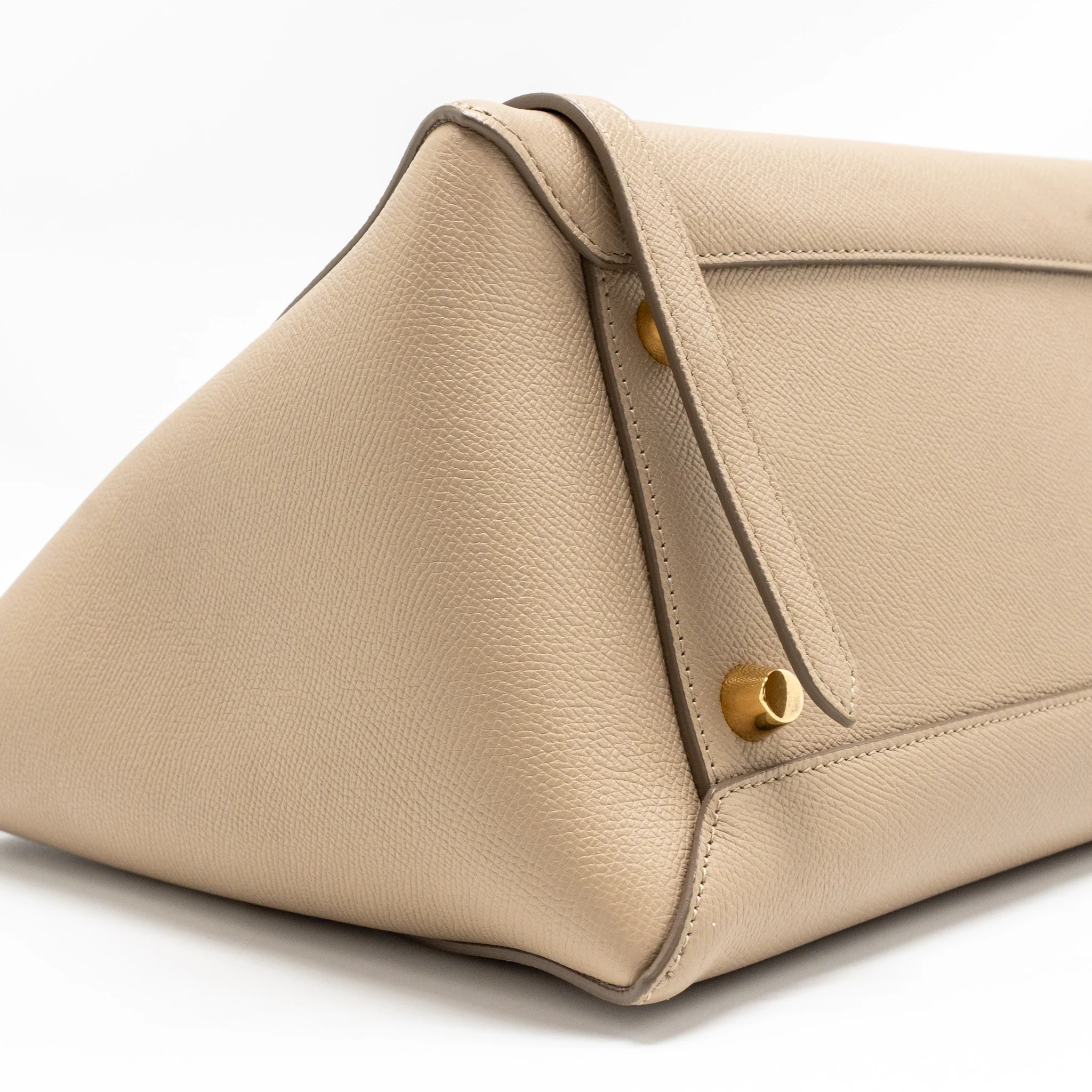 Celine Mini Belt Bag Grained Calfskin Light Taupe GHW - Image 6