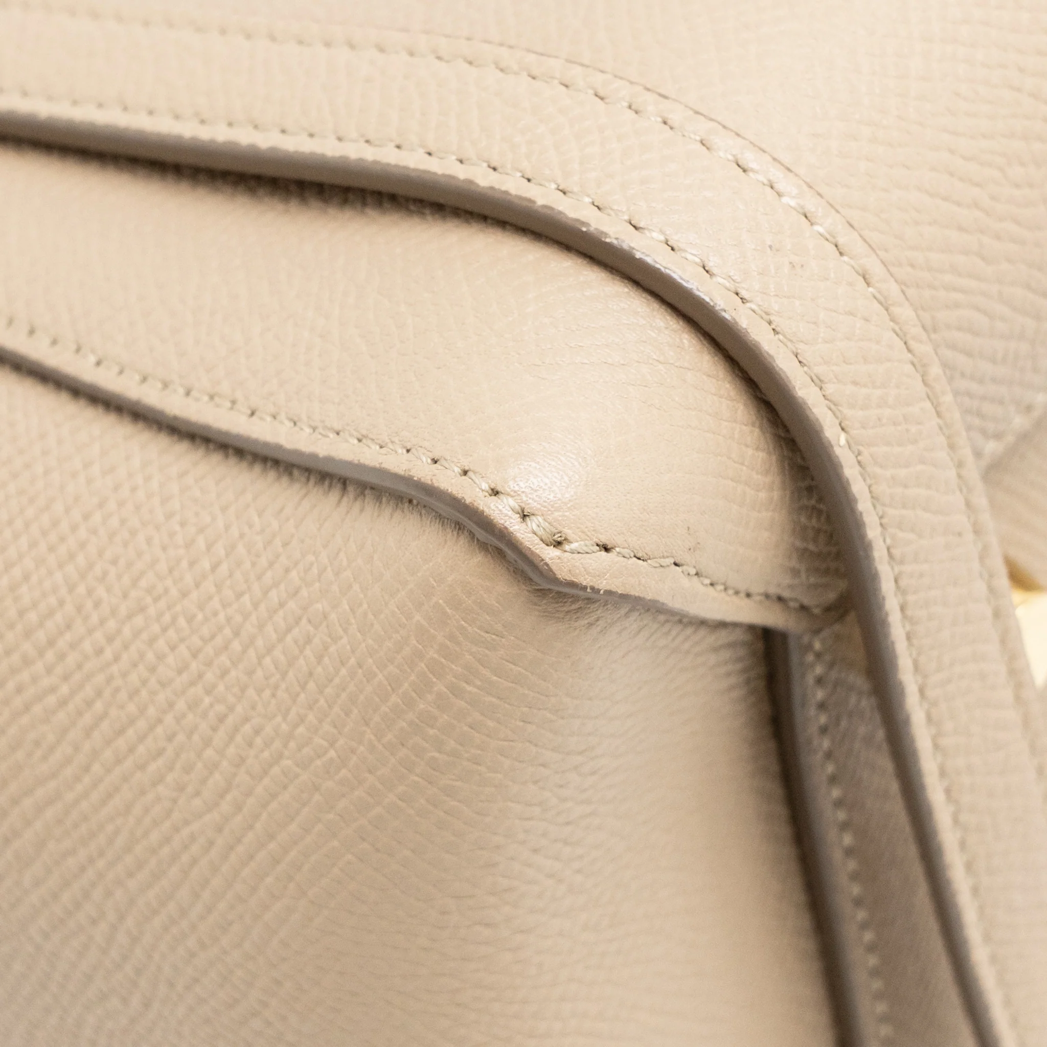 Celine Mini Belt Bag Grained Calfskin Light Taupe GHW - Image 8
