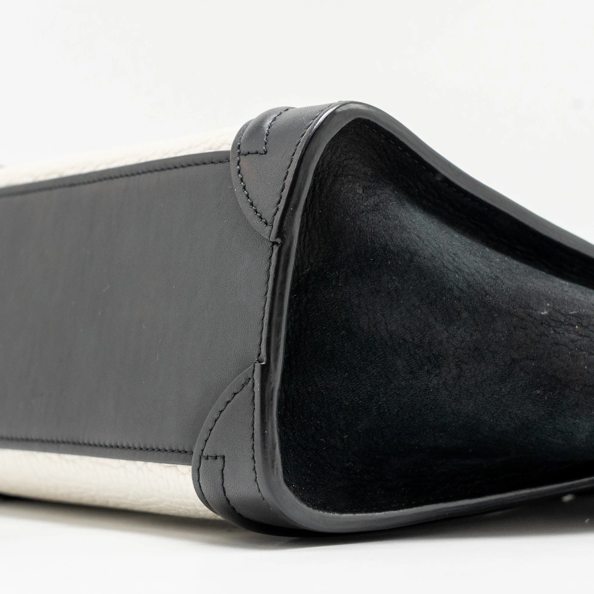 Celine Nano Luggage bag calfskin black / white GHW - Image 7