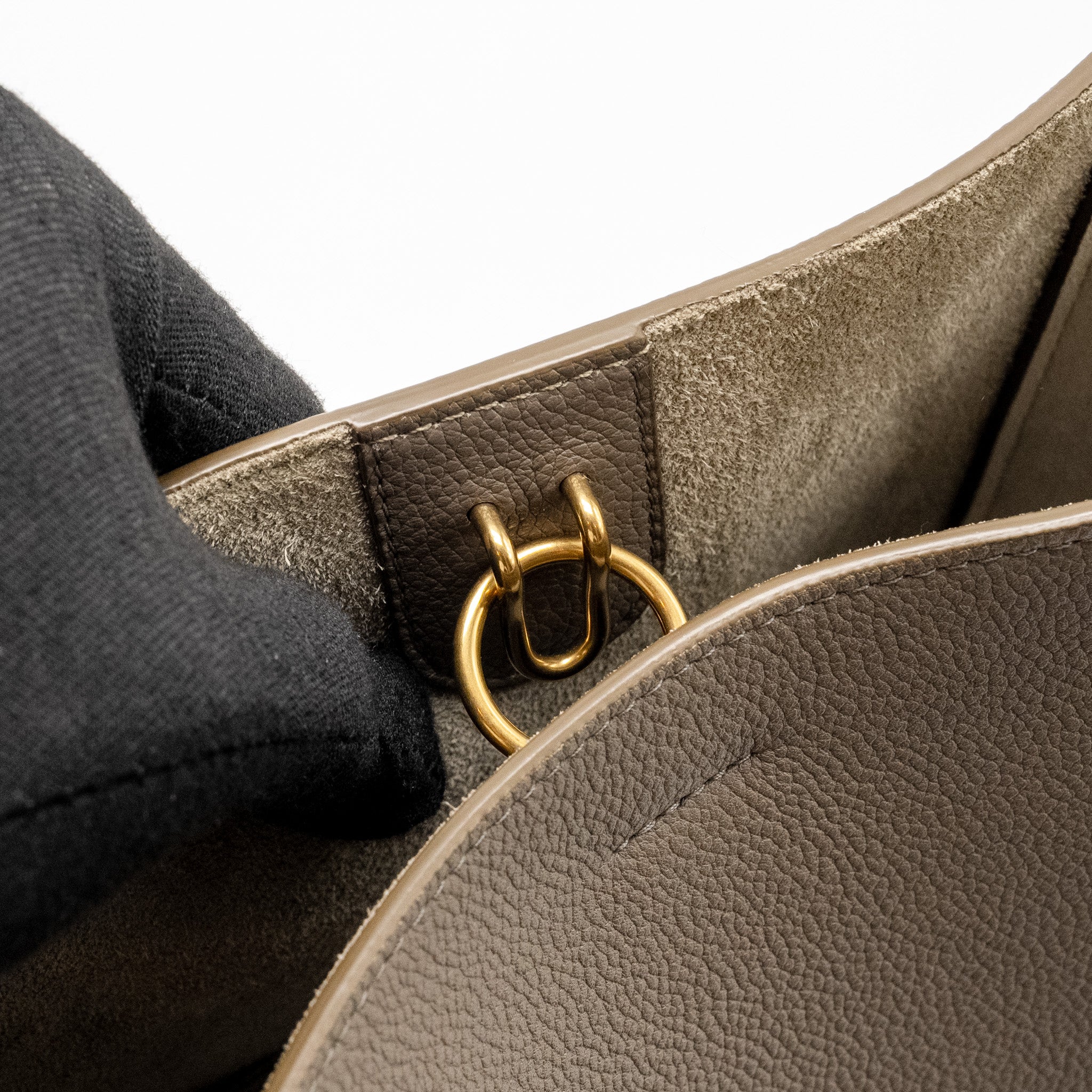 Celine Sangle Bucket Bag Calfskin Grey GHW - Image 13