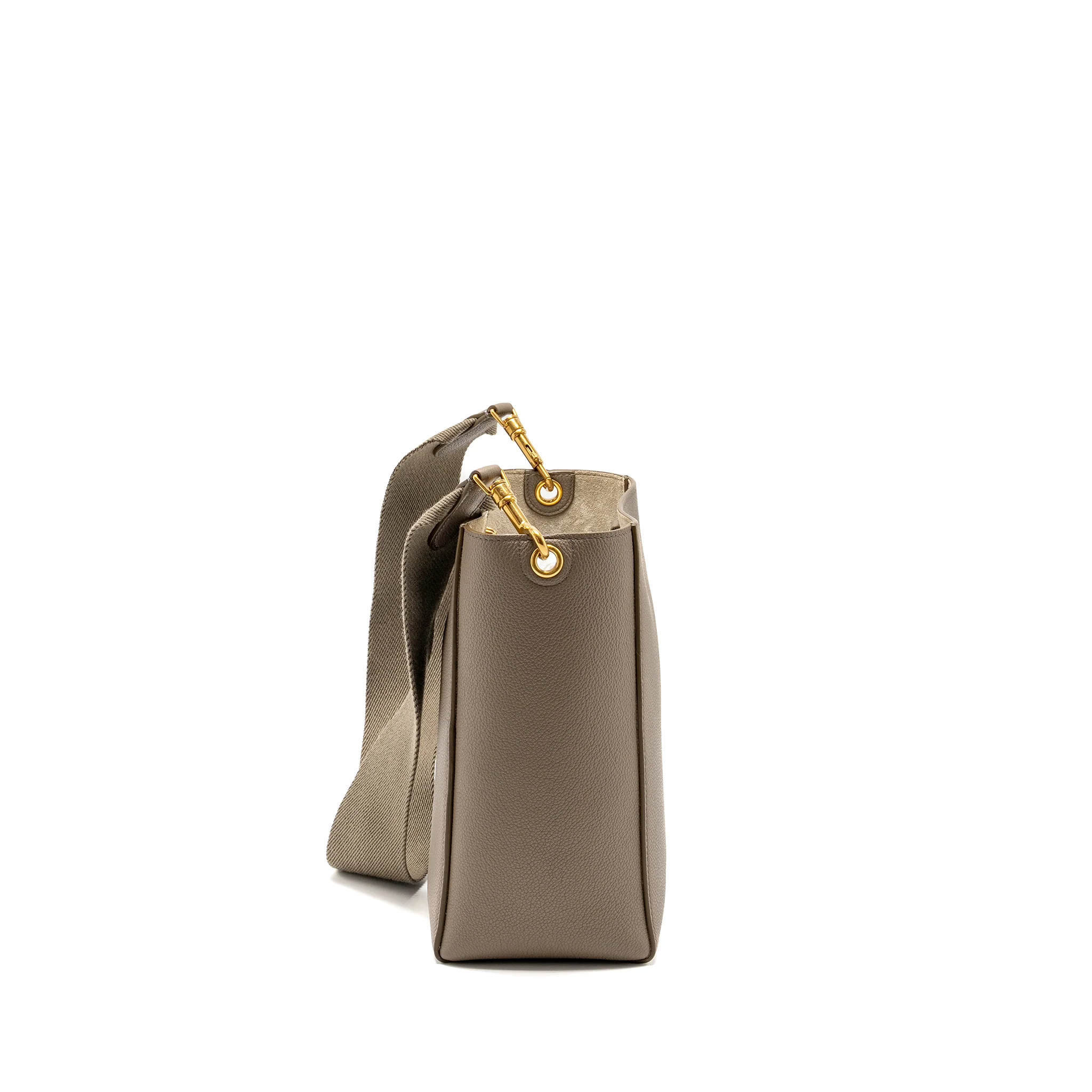Celine Sangle Bucket Bag Calfskin Grey GHW - Image 3