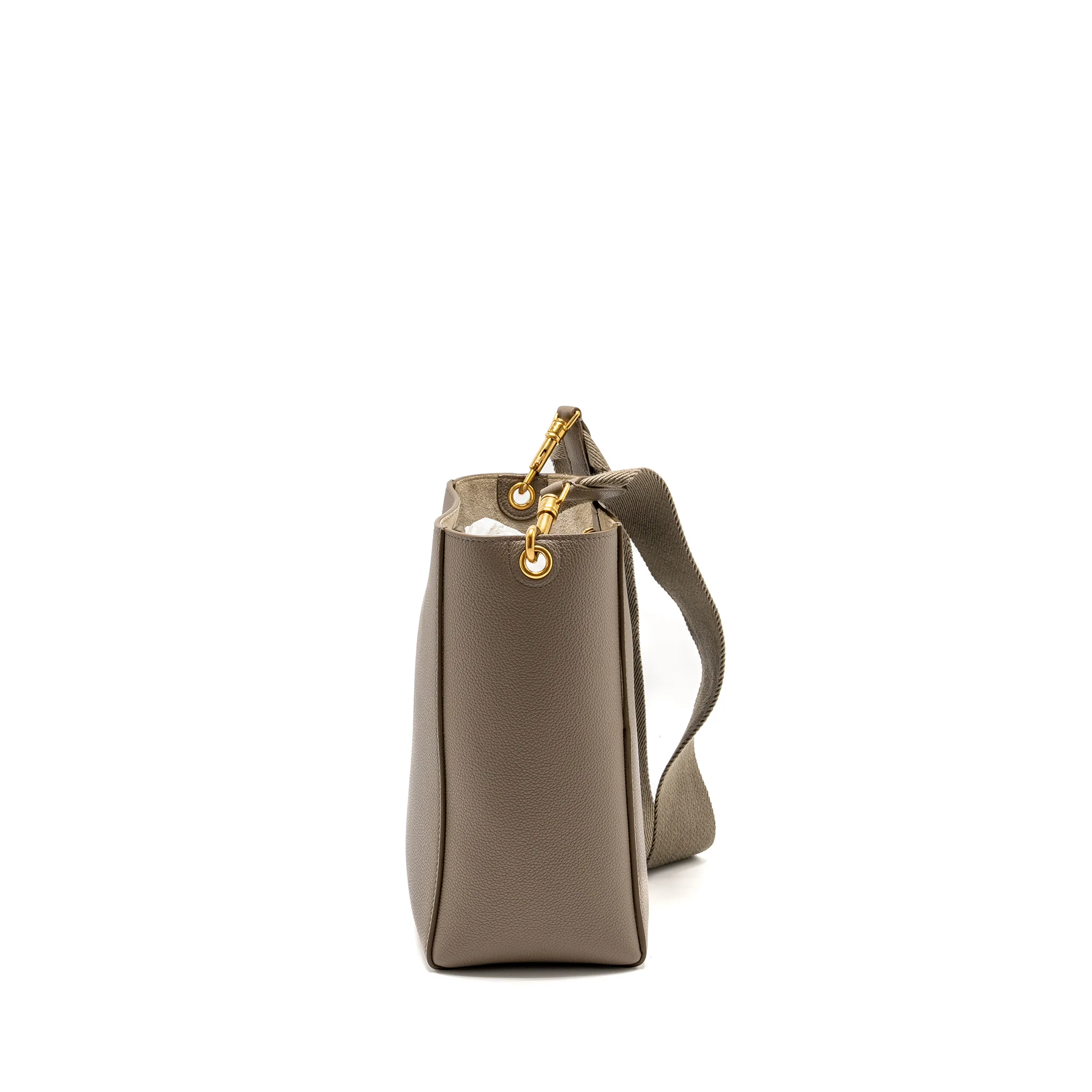 Celine Sangle Bucket Bag Calfskin Grey GHW - Image 4