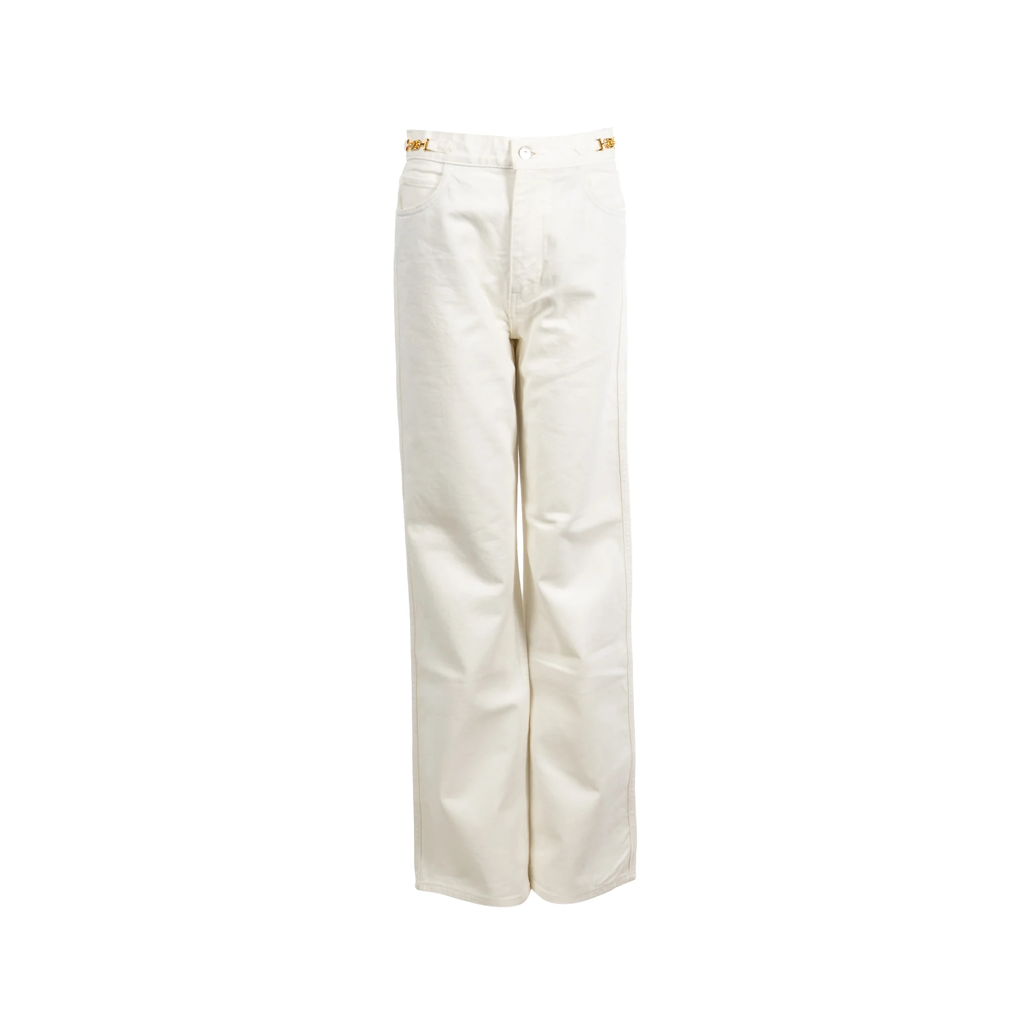 Celine size 28 Jane Flared Jeans Optic White Wash Denim