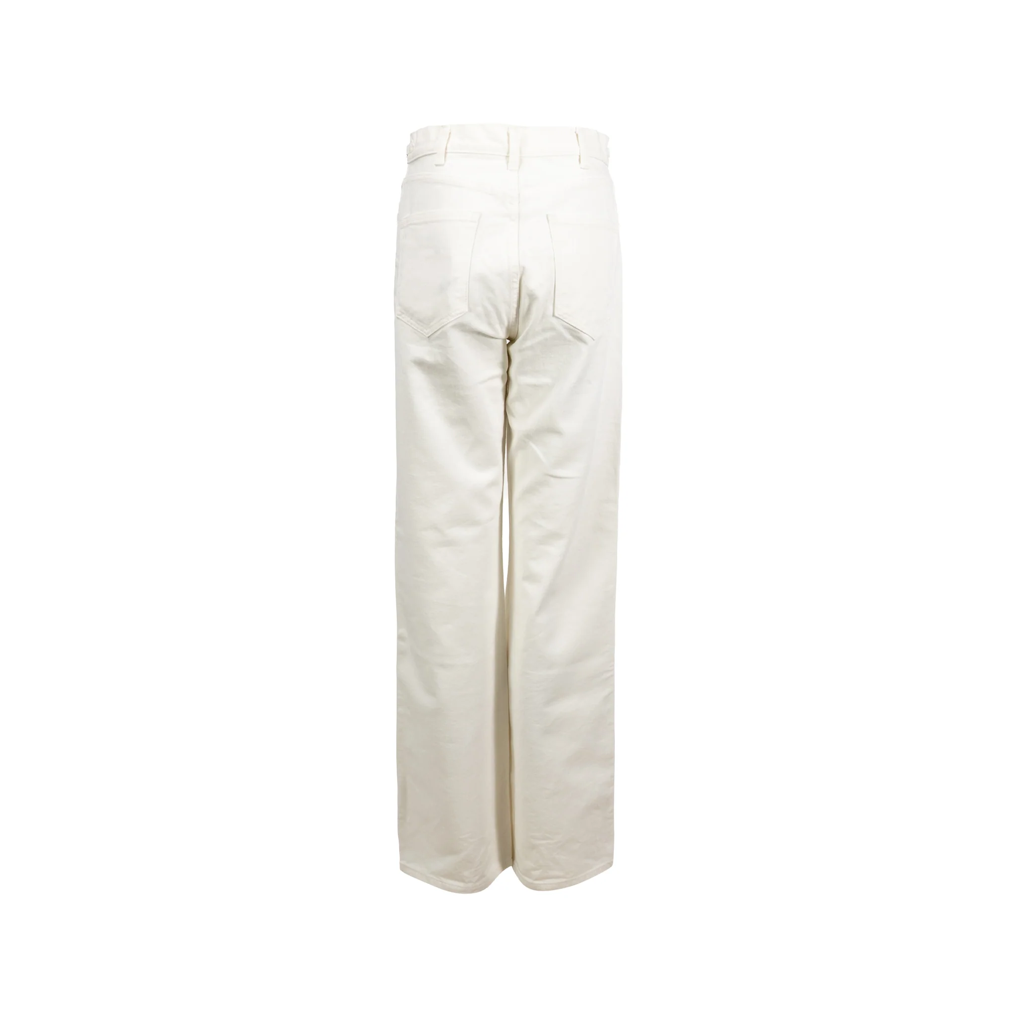 Celine size 28 Jane Flared Jeans Optic White Wash Denim - Image 2