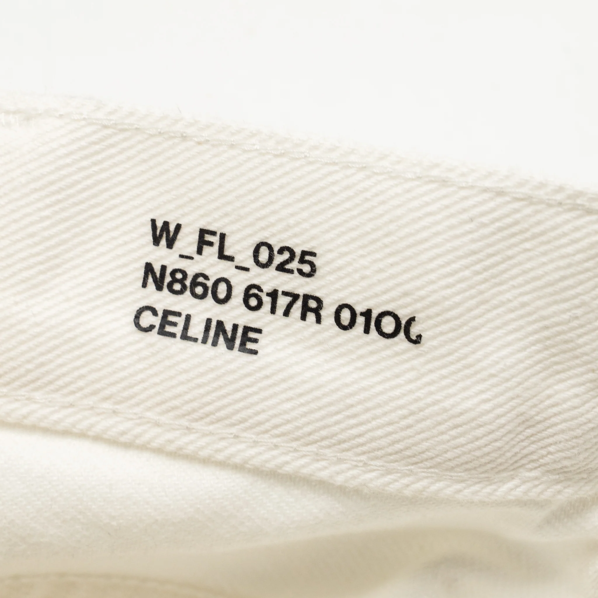 Celine size 28 Jane Flared Jeans Optic White Wash Denim - Image 6