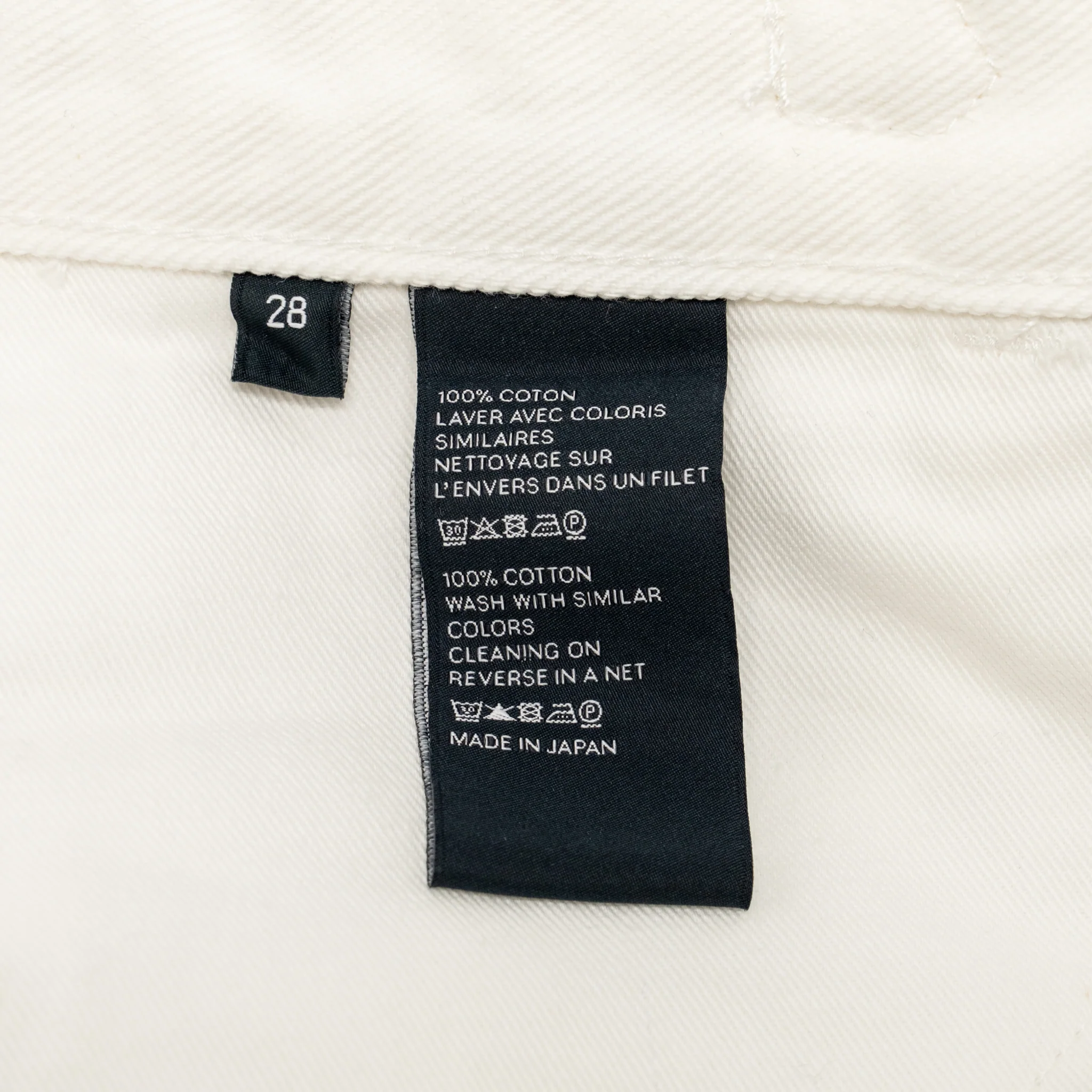 Celine size 28 Jane Flared Jeans Optic White Wash Denim - Image 7