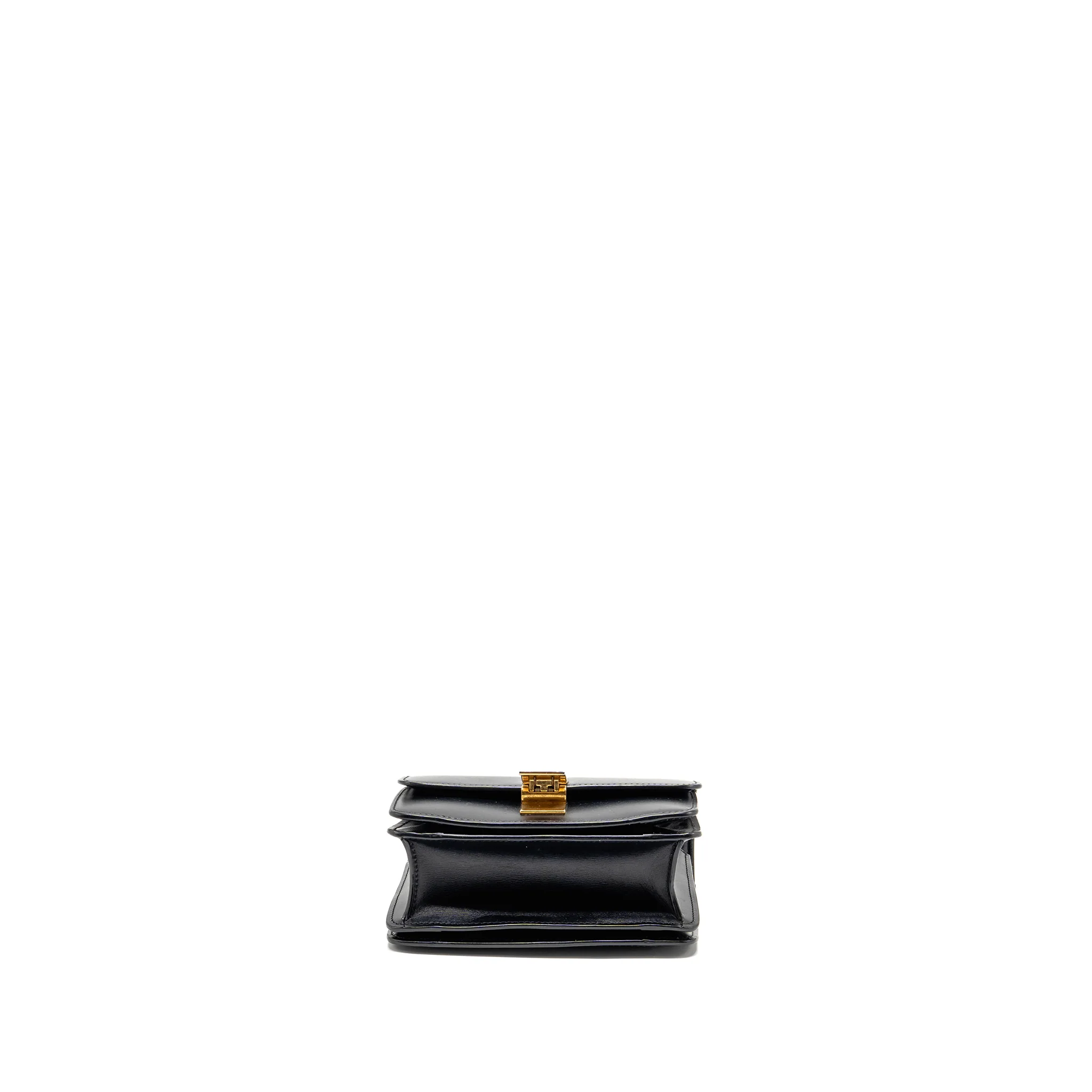 Celine Mini Classic Box Bag Calfskin Black GHW - Image 5