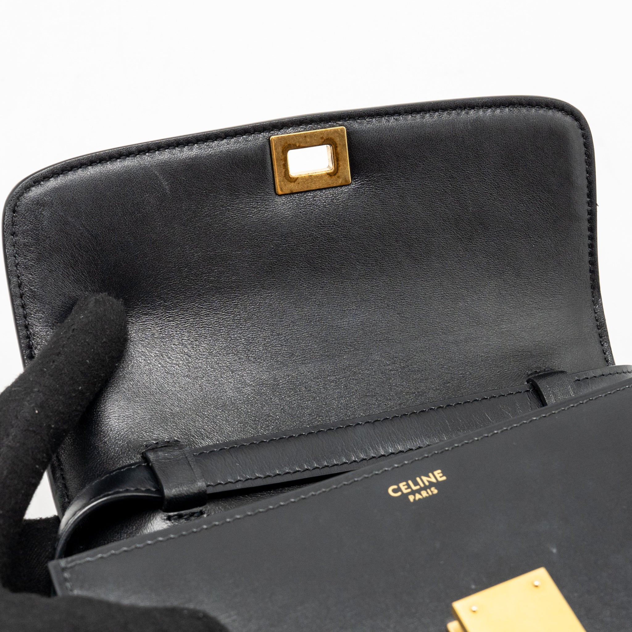 Celine Teen Classic Box Bag Calfskin Black GHW - Image 14