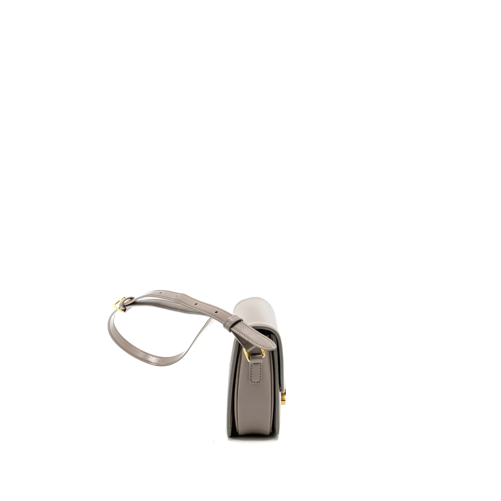 Celine Teen Triomphe bag shiny calfskin Pebble GHW - Image 3