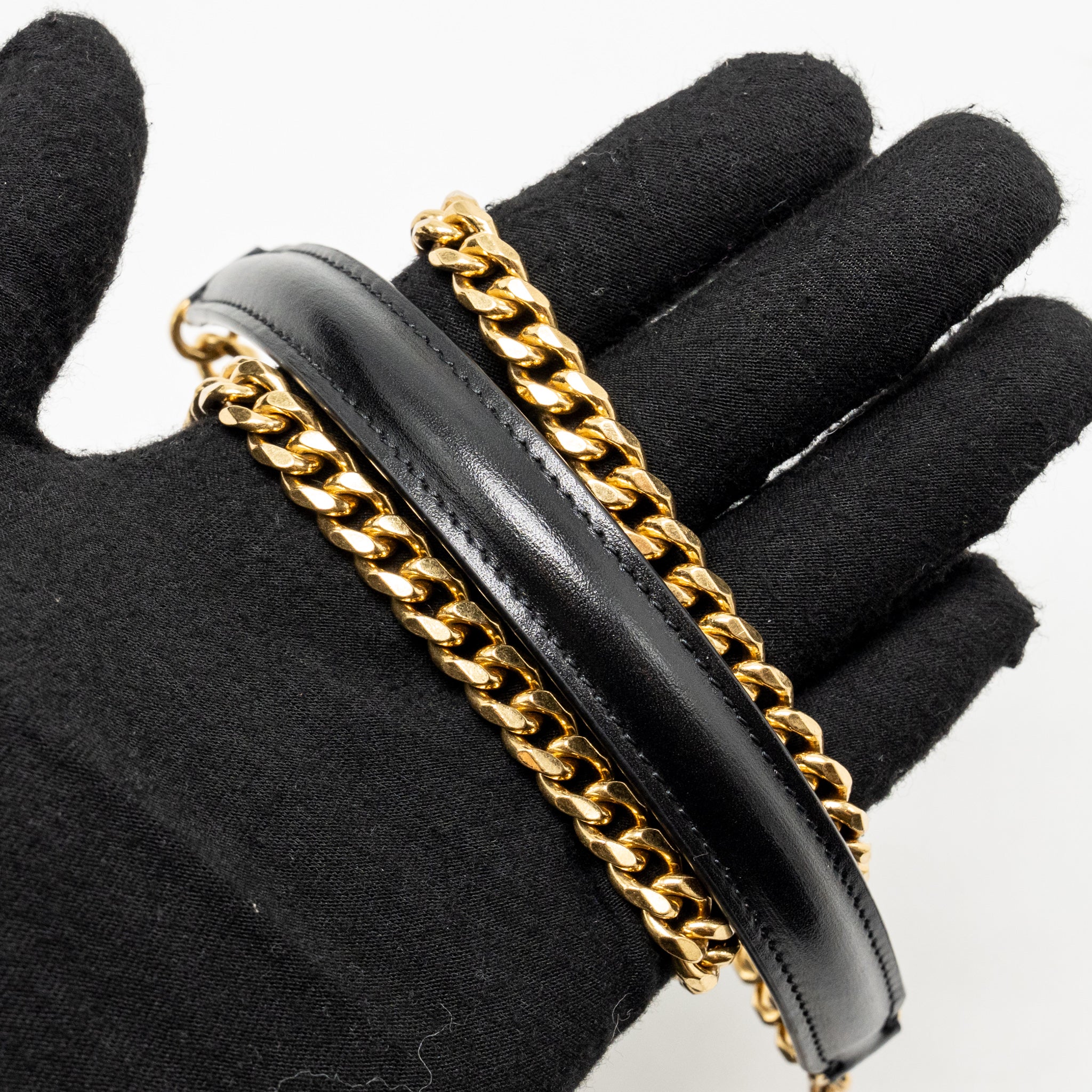 Celine Wallet on Chain Margo Shiny Calfskin Black GHW - Image 16