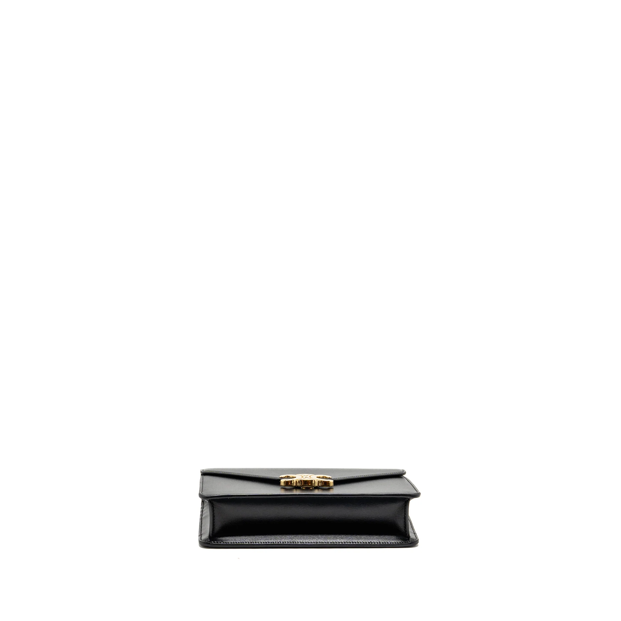 Celine Wallet on Chain Margo Shiny Calfskin Black GHW - Image 6