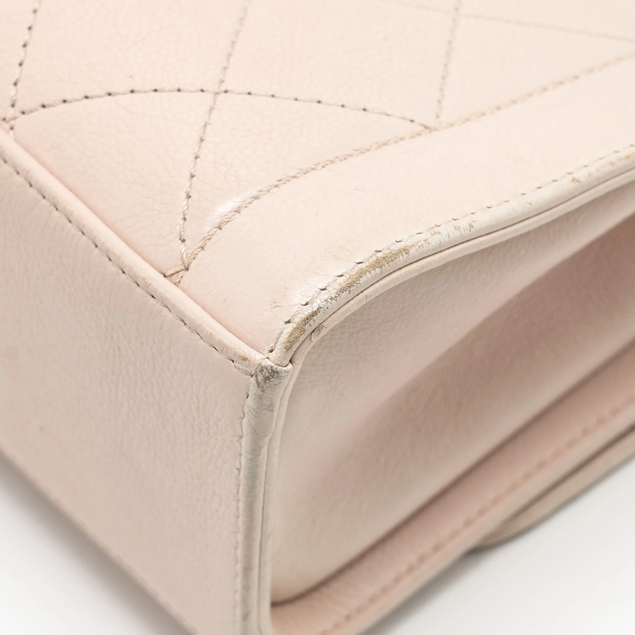 Chanel 17C Click Label Shoulder Bag Calfskin Light Pink LGHW - Image 10
