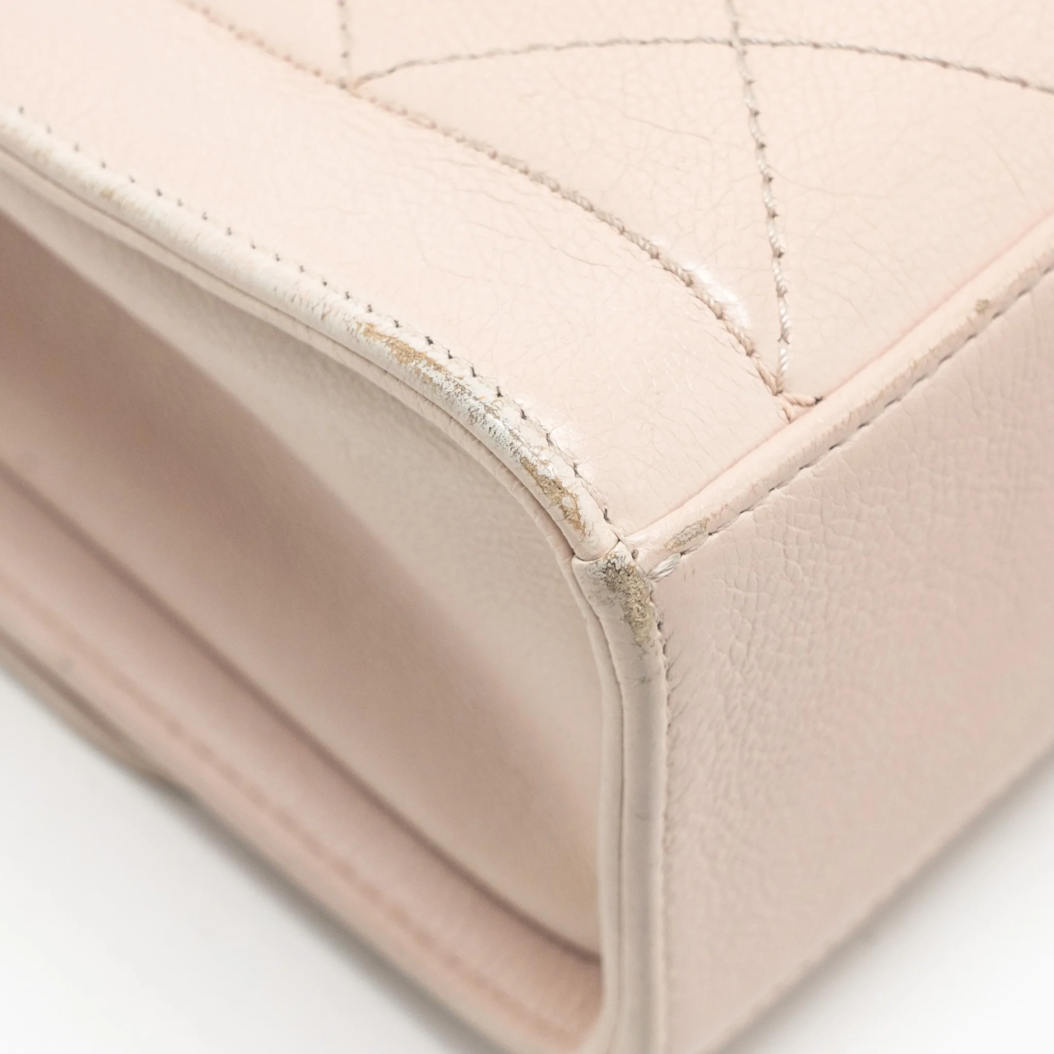 Chanel 17C Click Label Shoulder Bag Calfskin Light Pink LGHW - Image 11