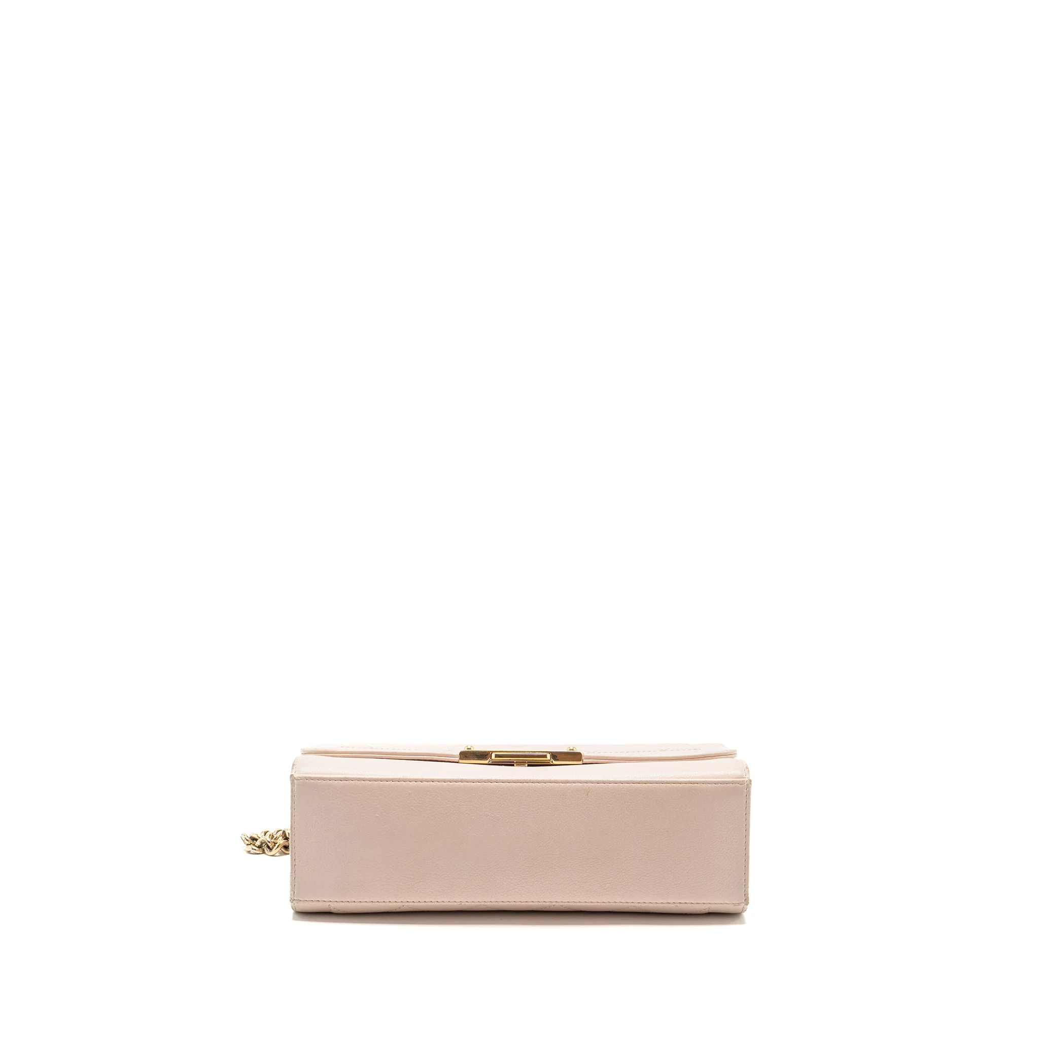 Chanel 17C Click Label Shoulder Bag Calfskin Light Pink LGHW - Image 5