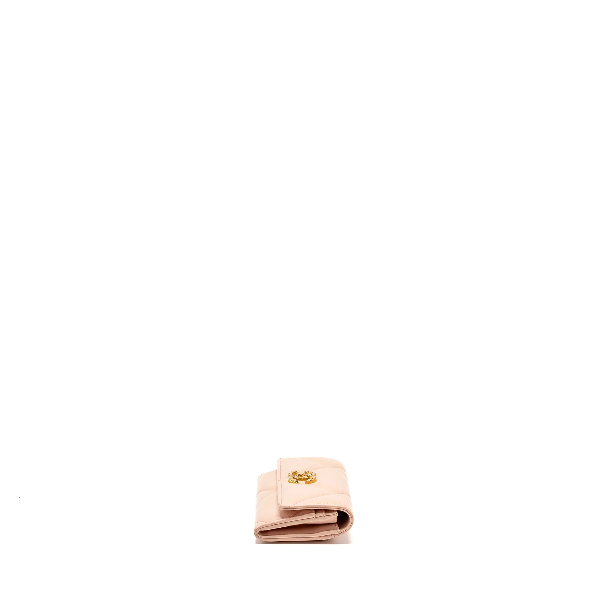Chanel 19 Long Flap Wallet Lambskin Pink GHW (Microchip) - Image 4