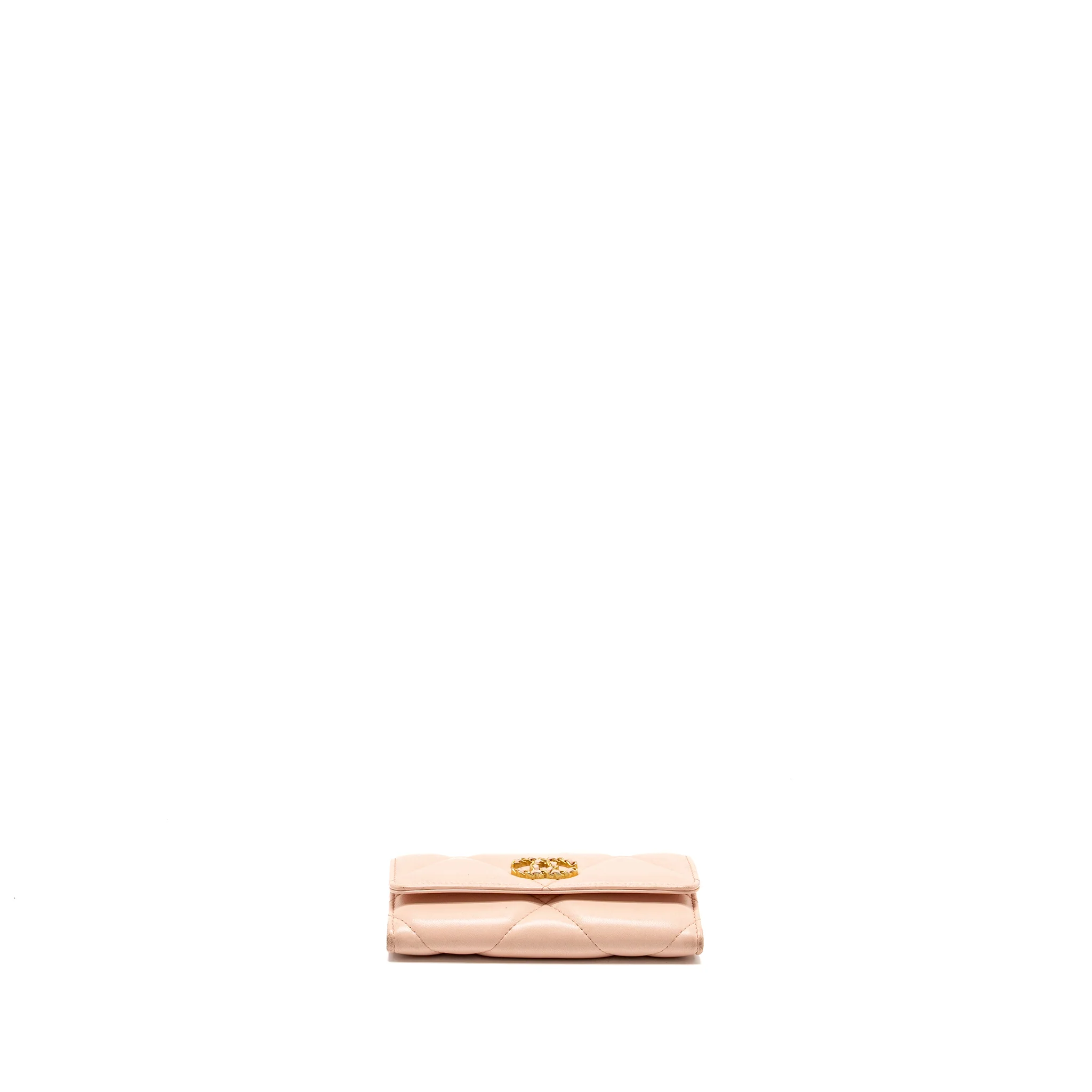 Chanel 19 Long Flap Wallet Lambskin Pink GHW (Microchip) - Image 5