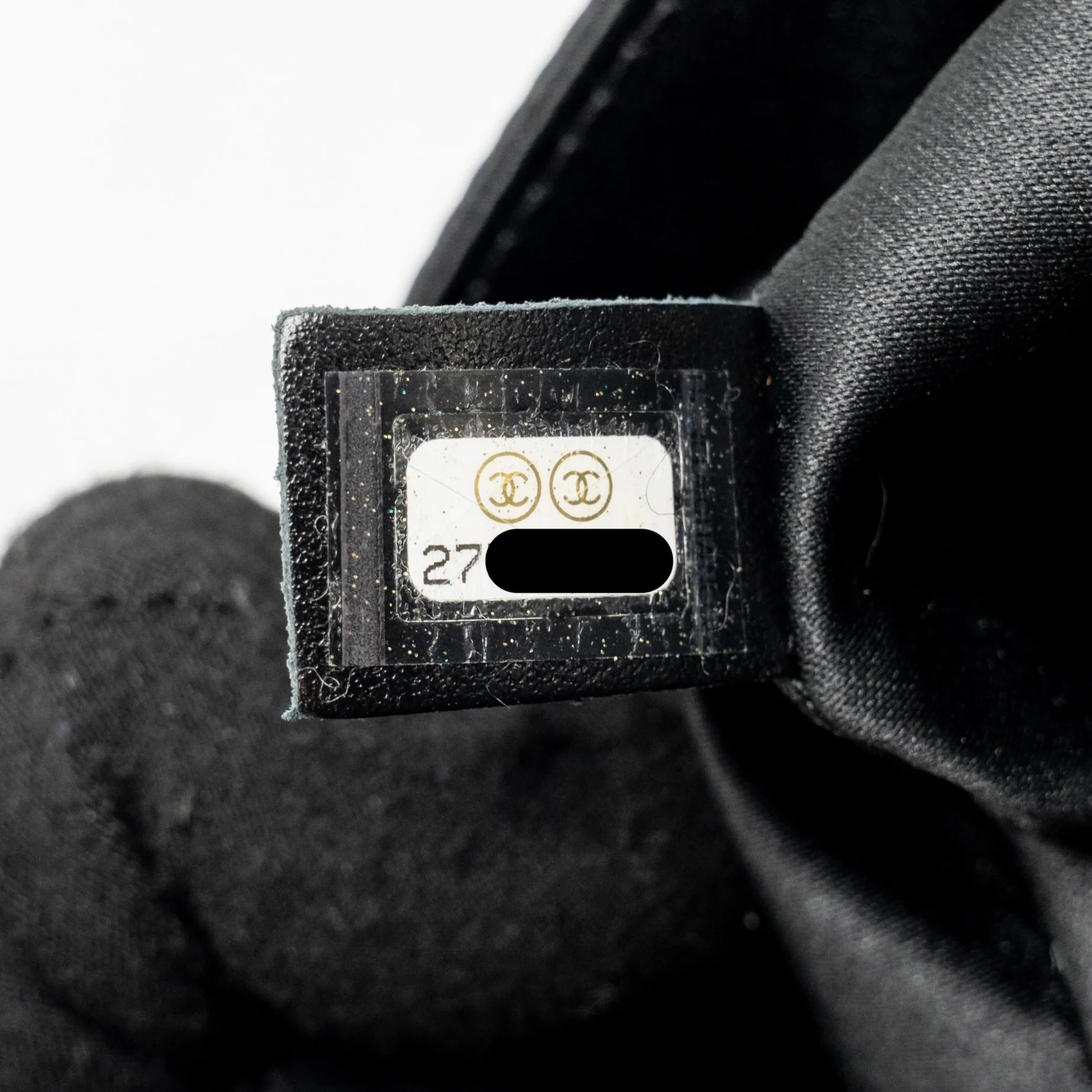 Chanel 19S pearl flap mini rectangular flap bag satin/ lambskin black LGHW - Image 18