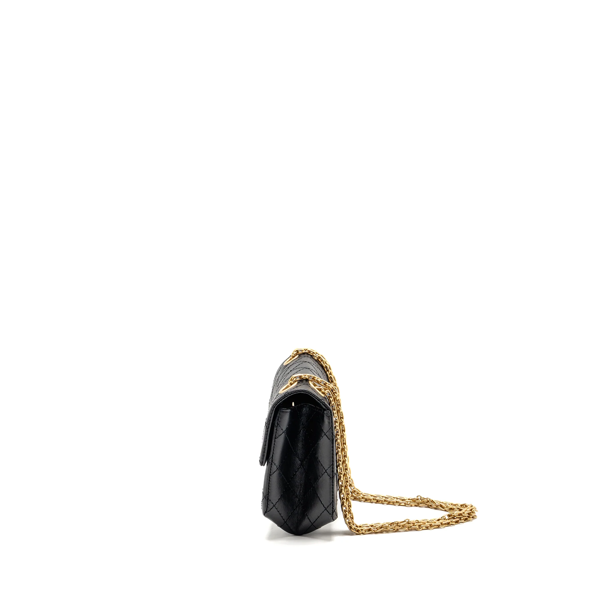 Chanel Mini 2.55 Reissue Aged Calfskin Black GHW (Microchip) - Image 4