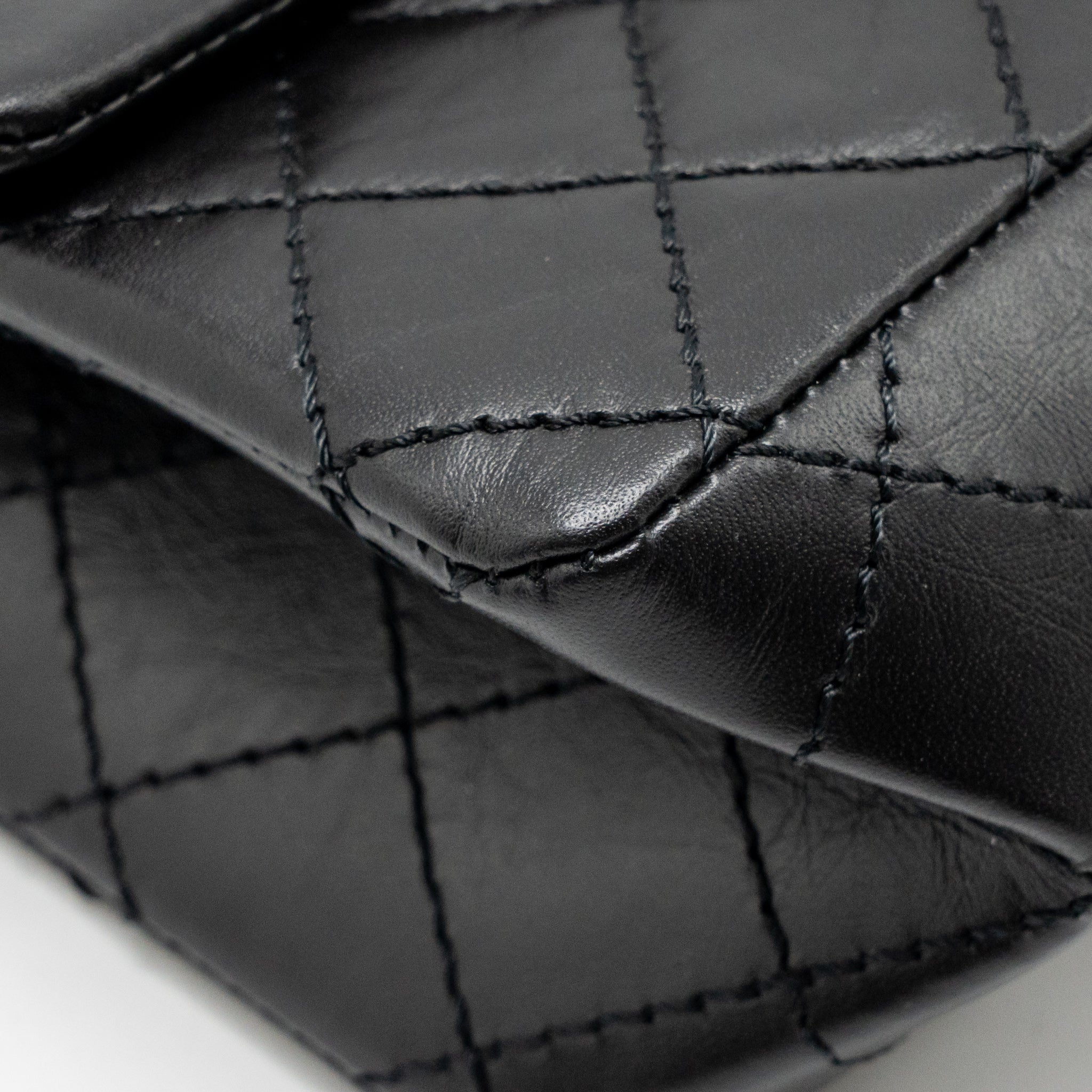 Chanel Mini 2.55 Reissue Aged Calfskin Black GHW (Microchip) - Image 9