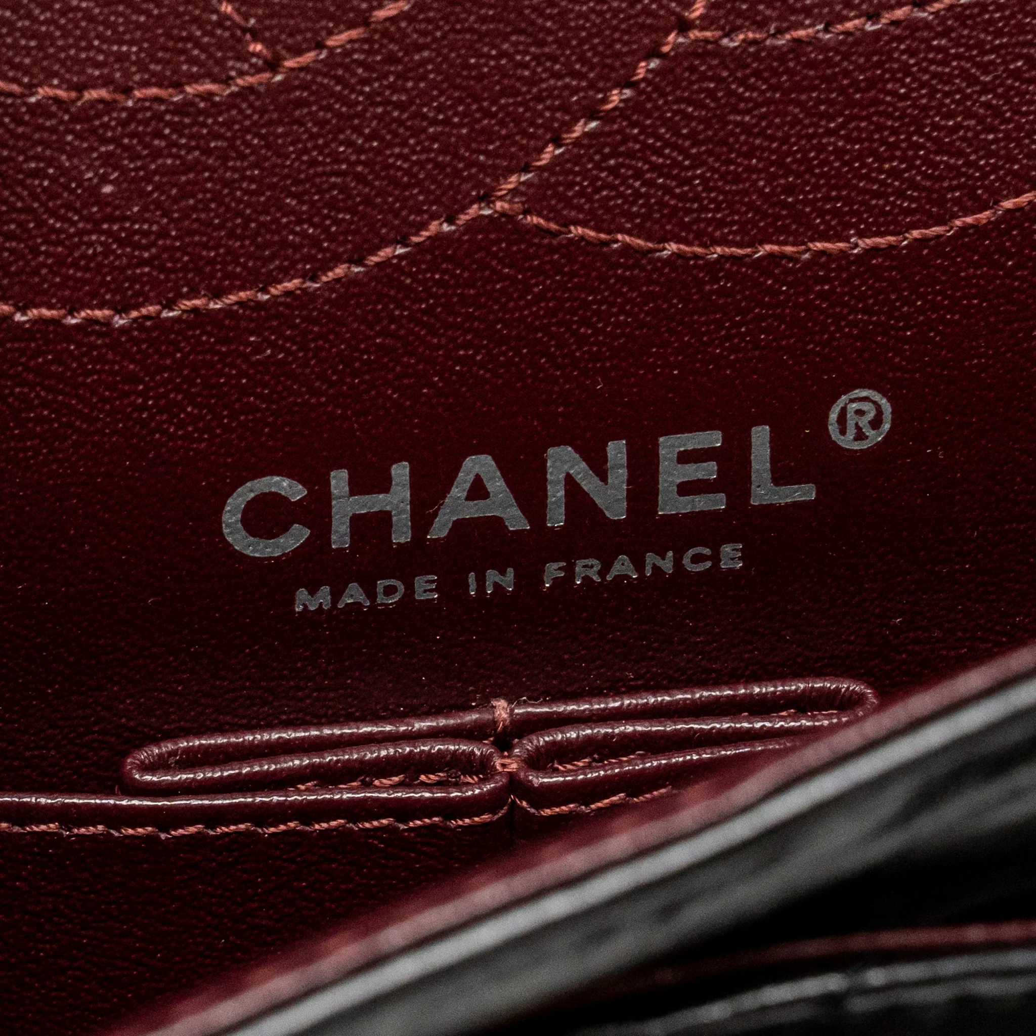 Chanel Small 2.55 Reissue Flap Bag Aged Calfskin Black Ruthenium Silver Hardware - Image 17