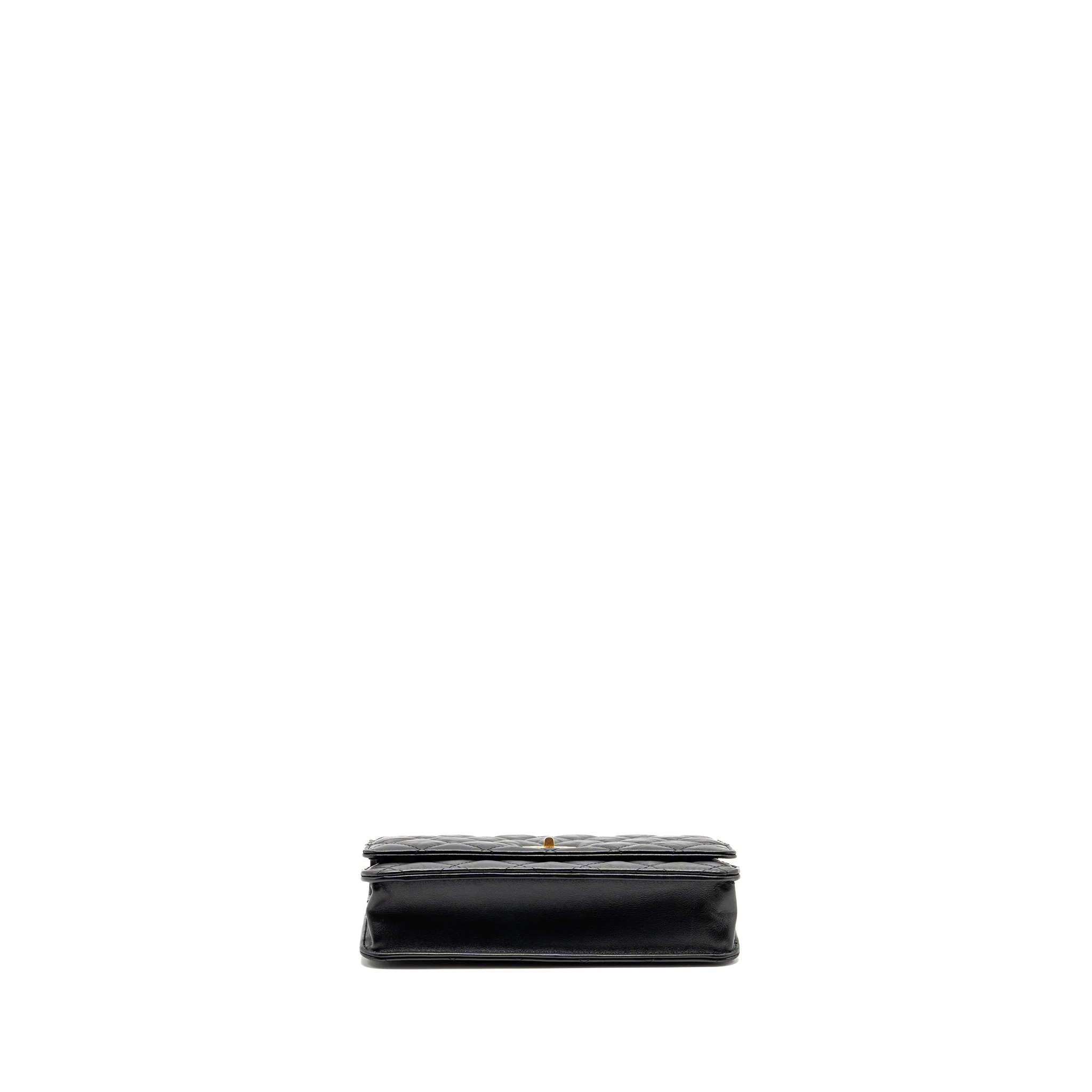 Chanel 2.55 Wallet On Chain Aged Calfskin Black Brushed GHW (microchip) - Image 5