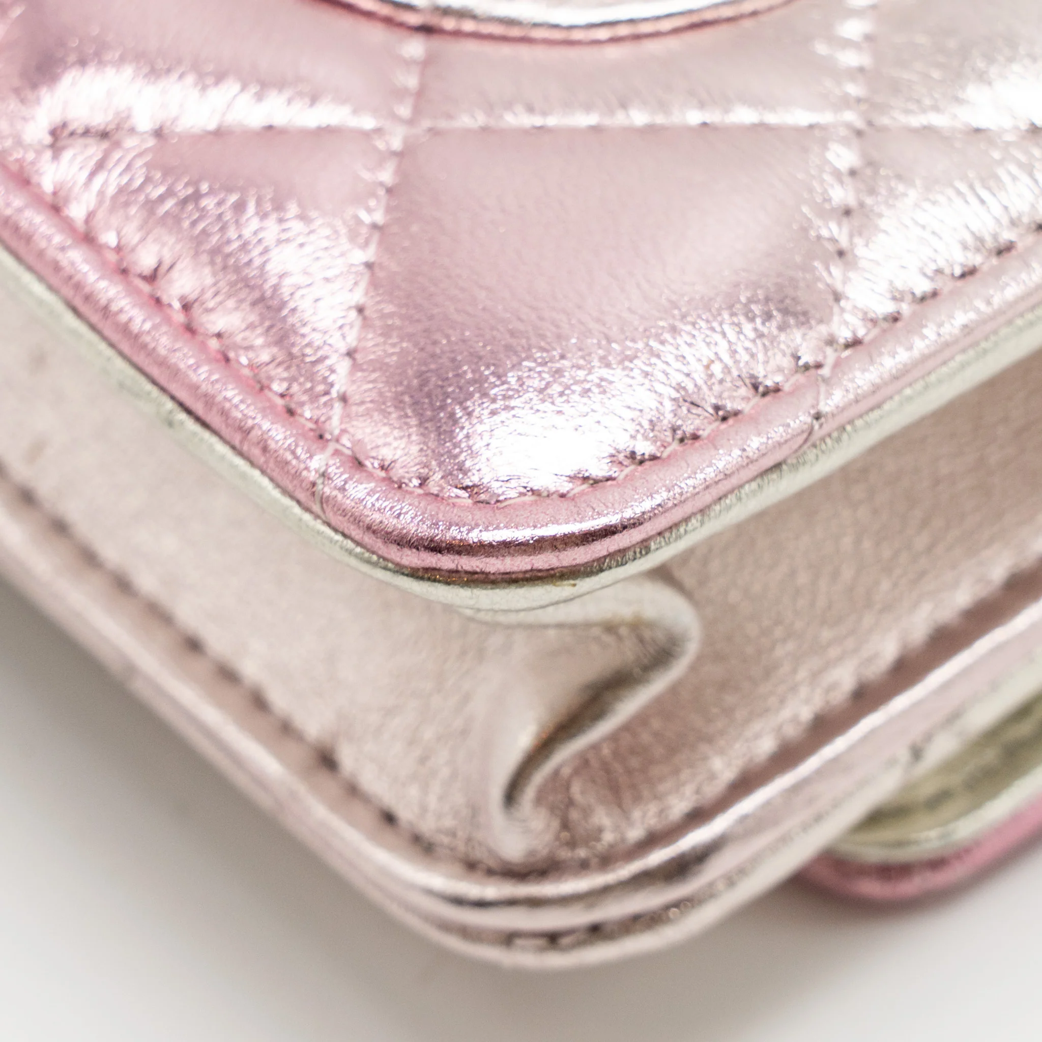 Chanel 21k Wallet On Chain Iridescent Lambskin LGHW (microchip) - Image 10