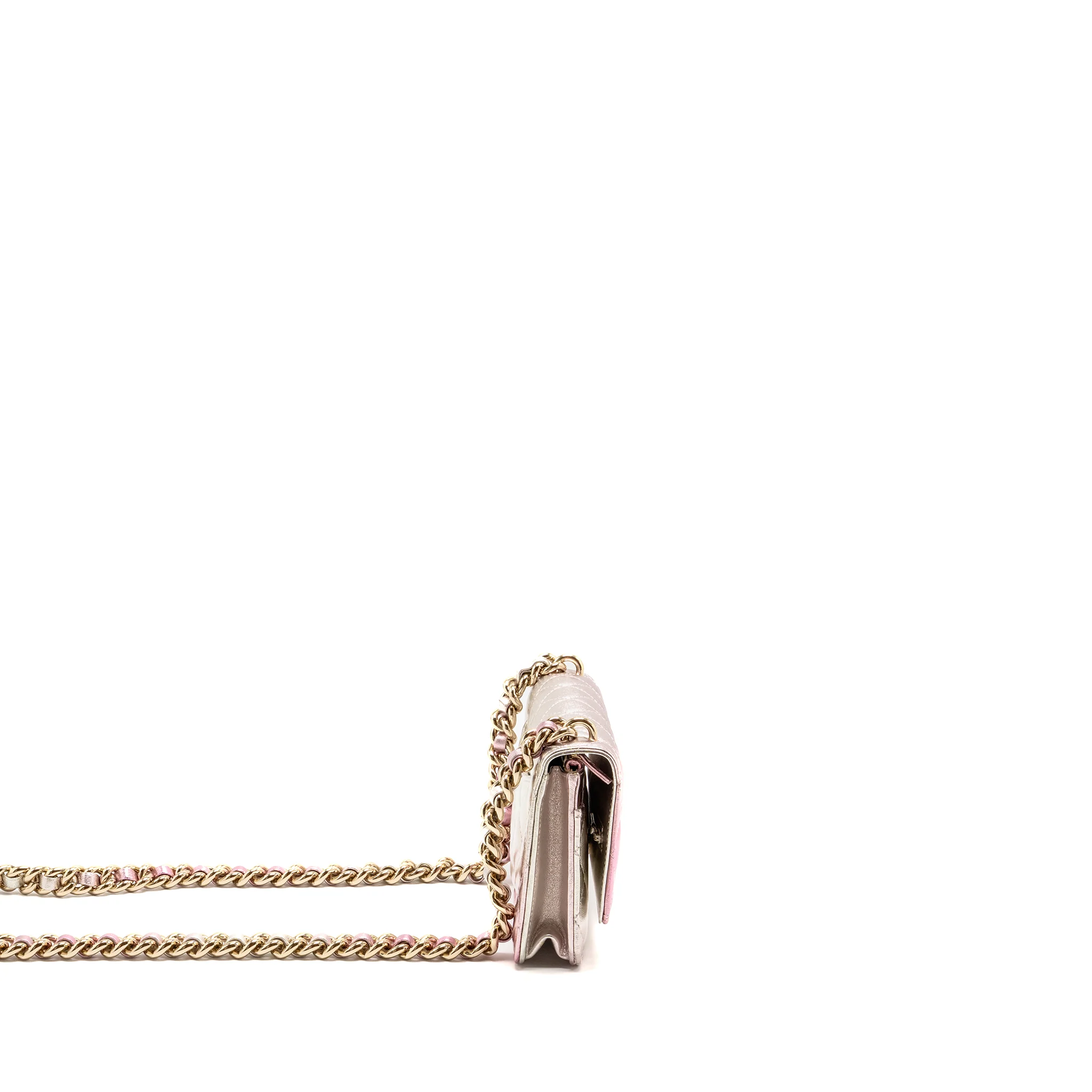Chanel 21k Wallet On Chain Iridescent Lambskin LGHW (microchip) - Image 3