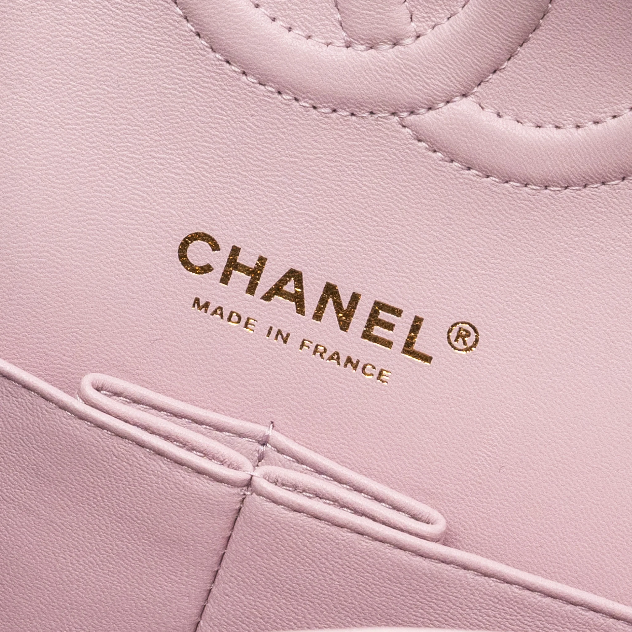 Chanel 21S medium classic double flap bag caviar light pink LGWH - Image 13