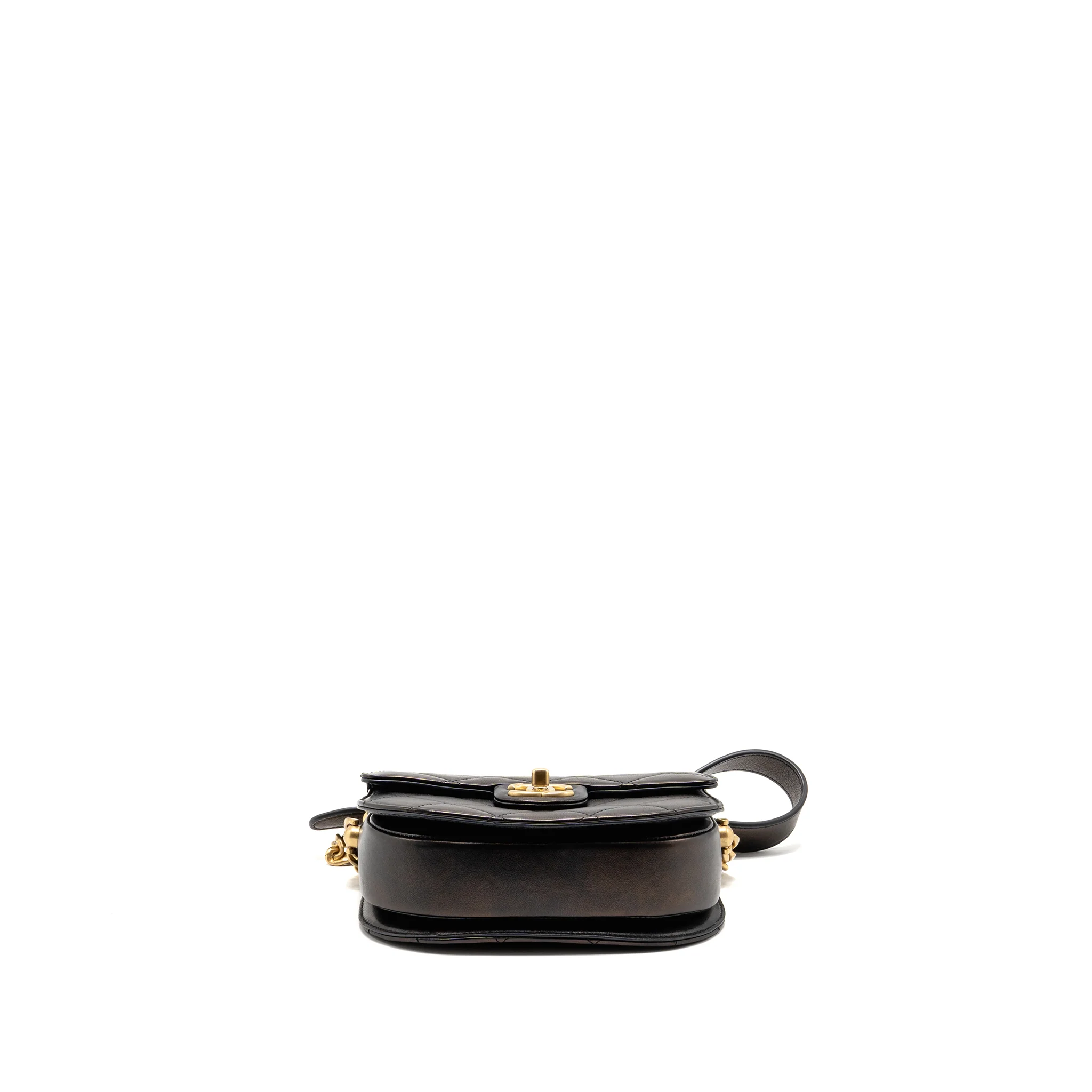 Chanel 21S Moon Messenger Bag Calfskin Black GHW - Image 5