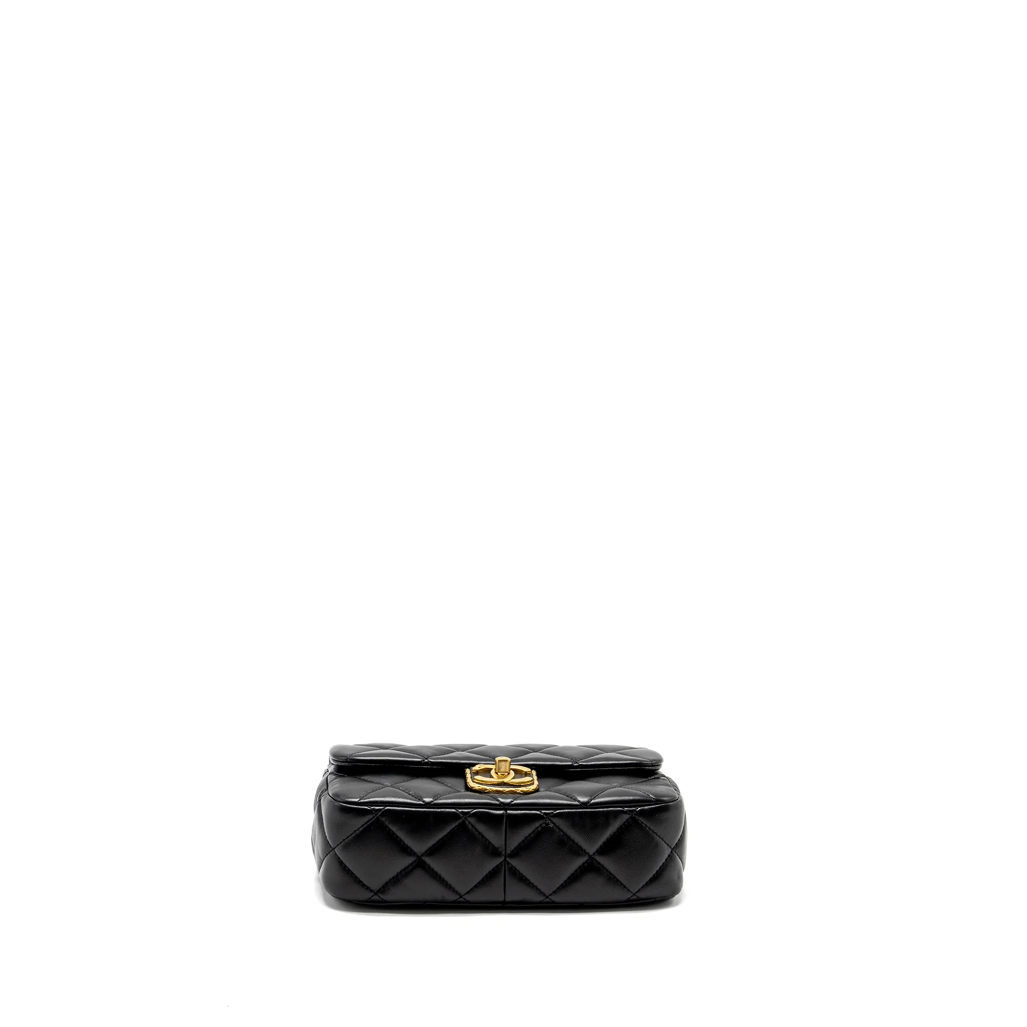 Chanel 22B Mini FlapBag Lambskin Black GHW (Microchip) - Image 5
