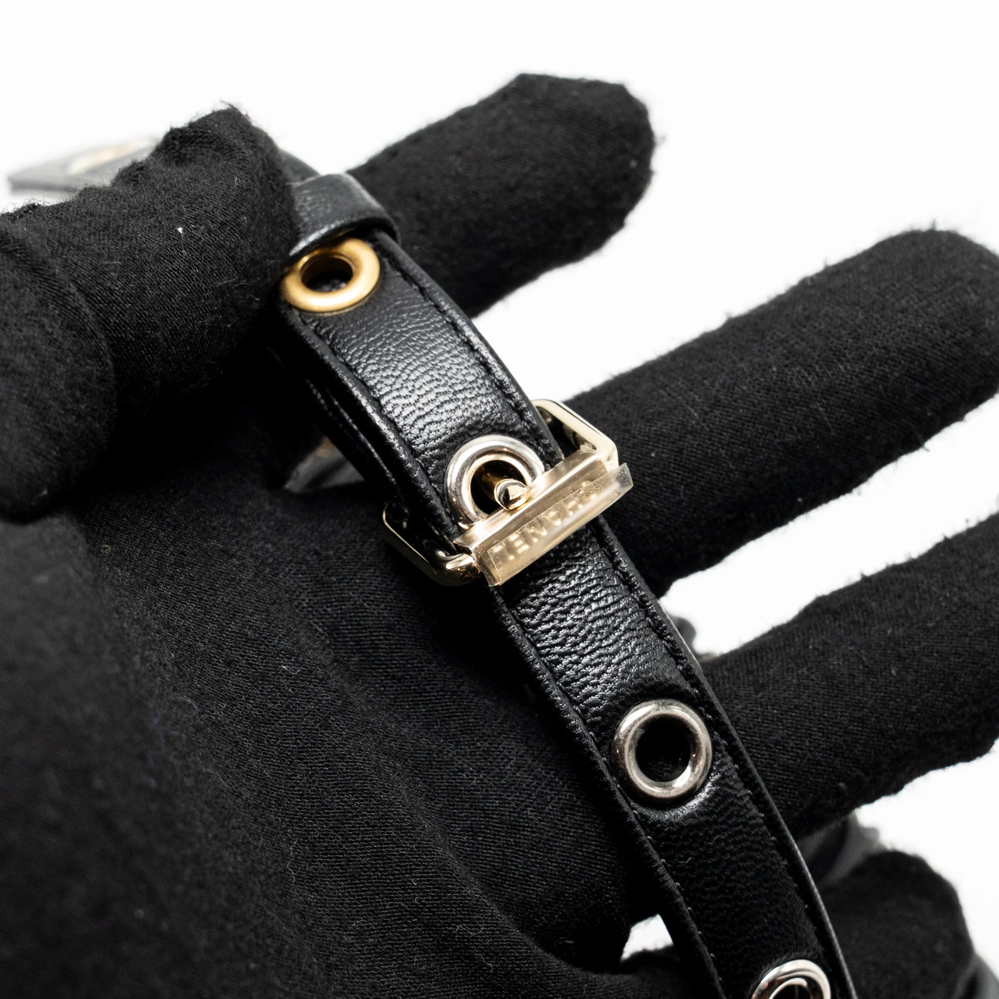 Chanel 22C AirPods Case Lambskin Black Multicolour Hardware - Image 13