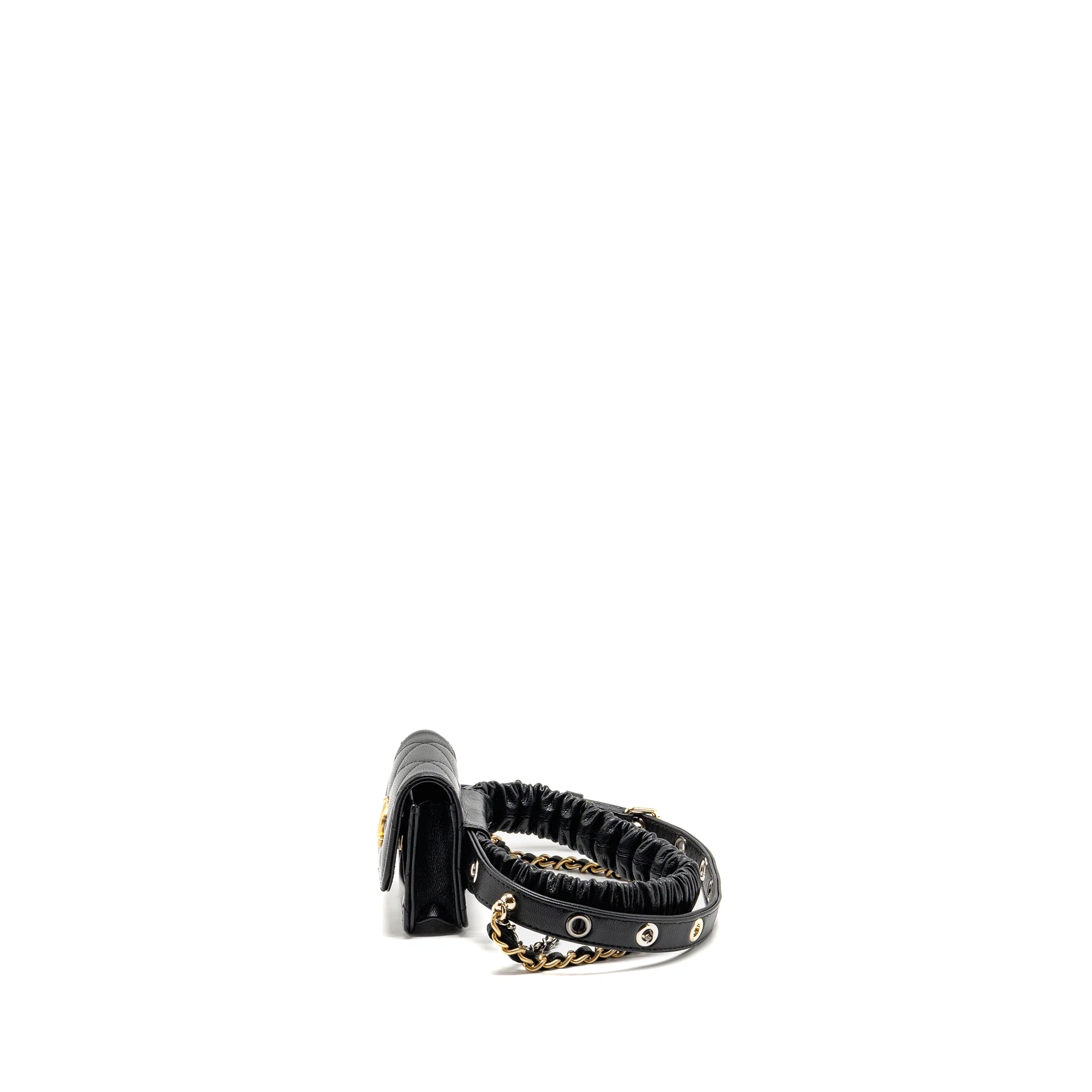 Chanel 22C AirPods Case Lambskin Black Multicolour Hardware - Image 4