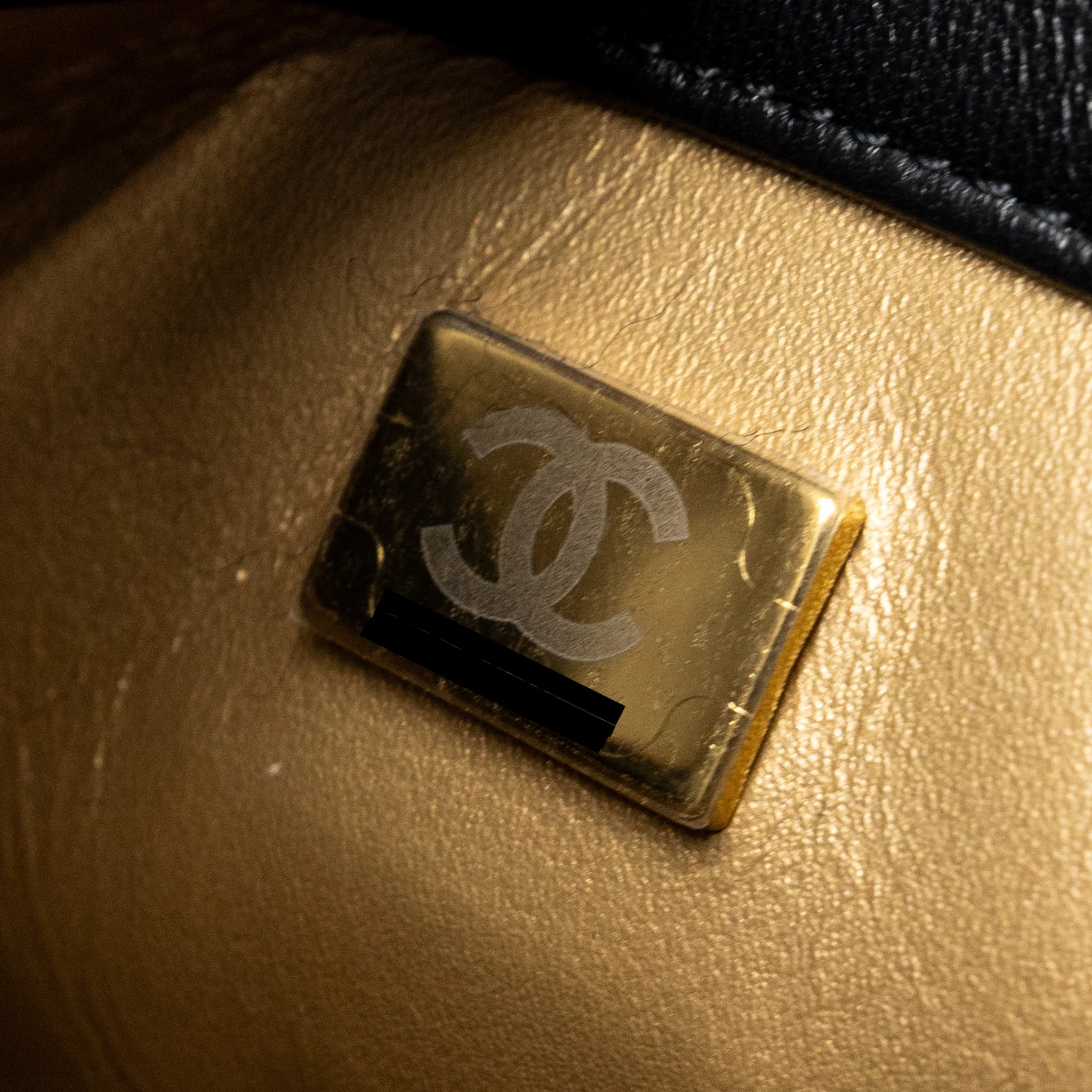 Chanel pearl crush mini square flap bag lambskin black GHW (microchip) - Image 19