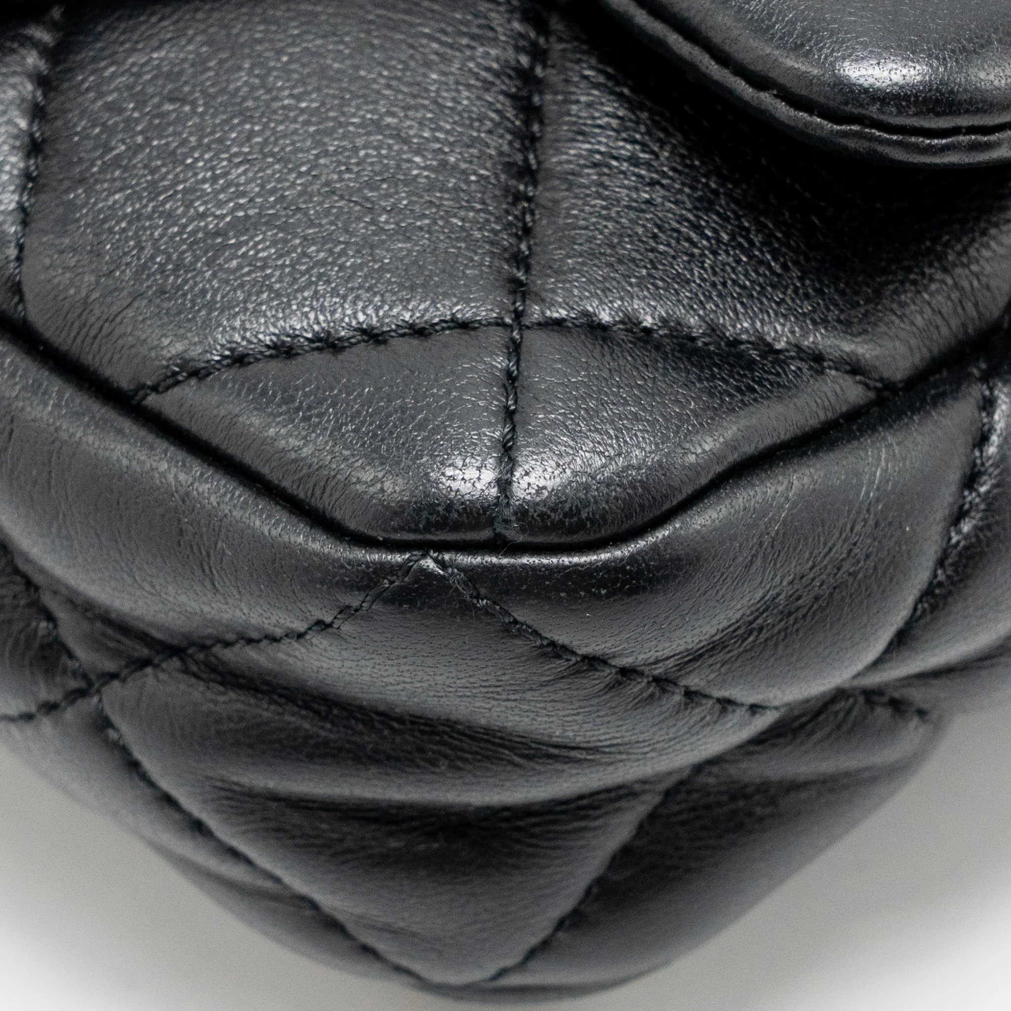 Chanel 22s Giant Chain Mini Flap Bag Lambskin Black Brushed GHW (microchip) - Image 9