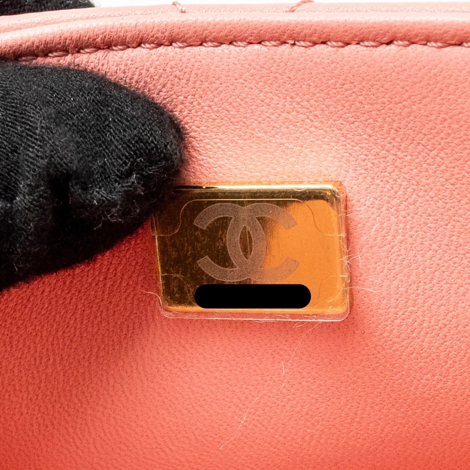 Chanel 23k detail top handle flap bag Lambskin pink GHW (microchip) - Image 18