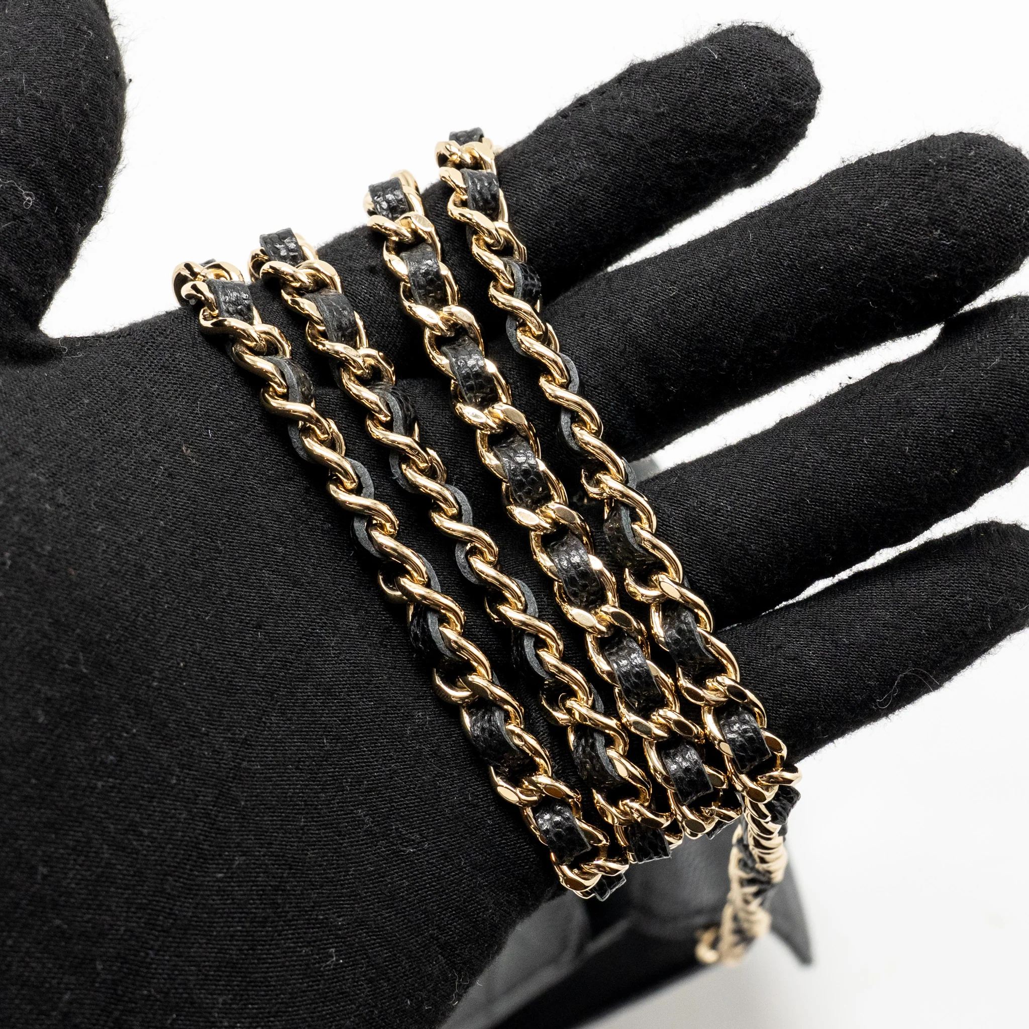 Chanel 23p mini clutch with chain caviar Black LGHW (microchip) - Image 17