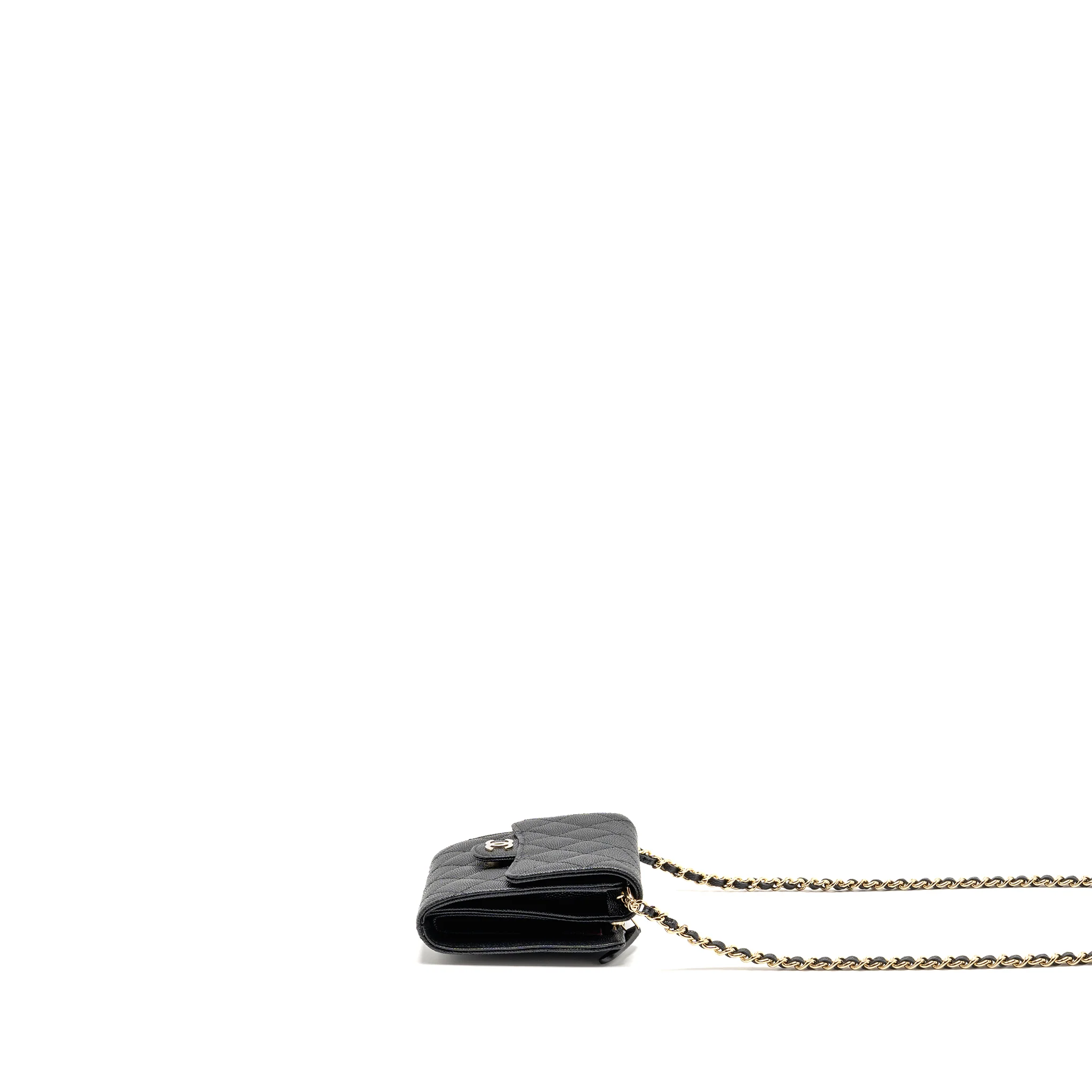 Chanel 23p mini clutch with chain caviar Black LGHW (microchip) - Image 4