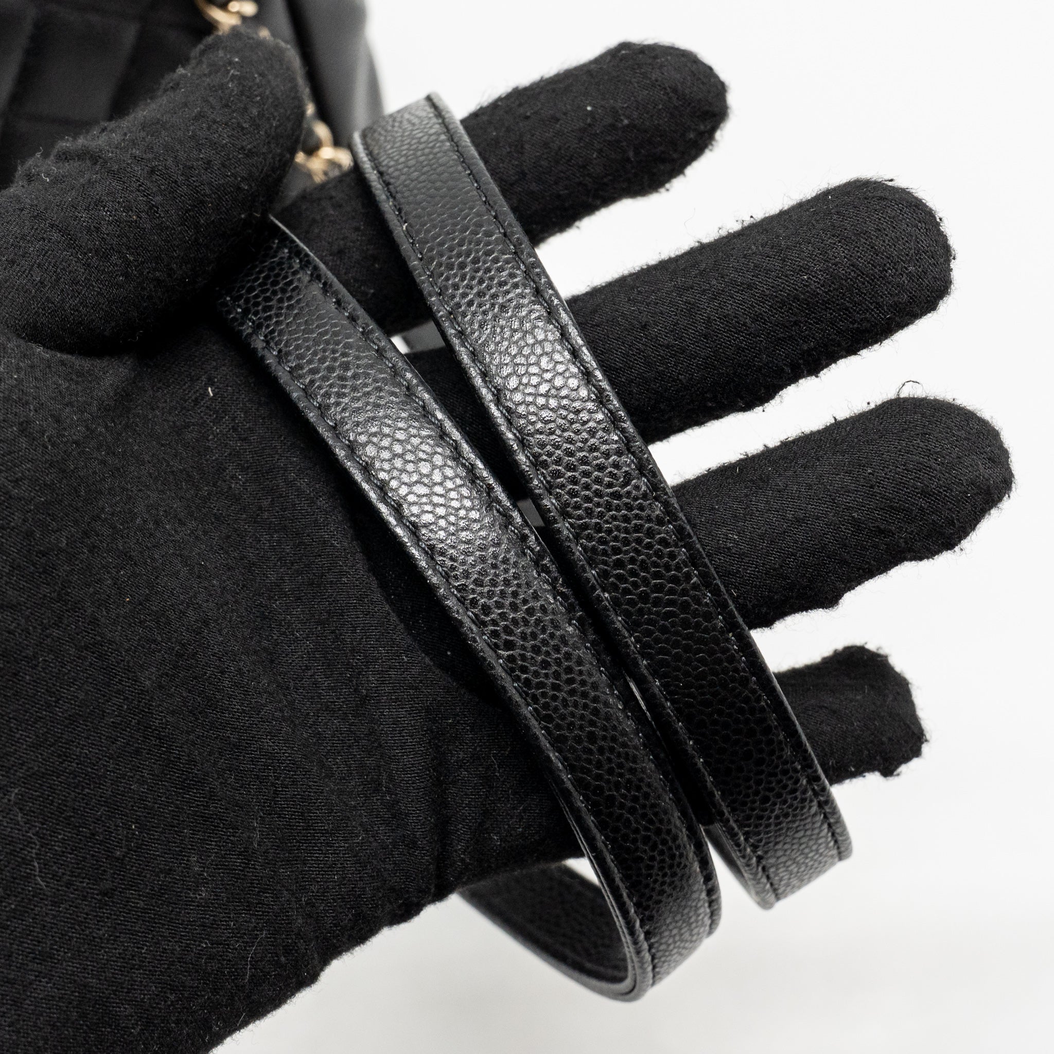Chanel 23p mini triple pack backpack caviar black LGHW (microchip) - Image 19