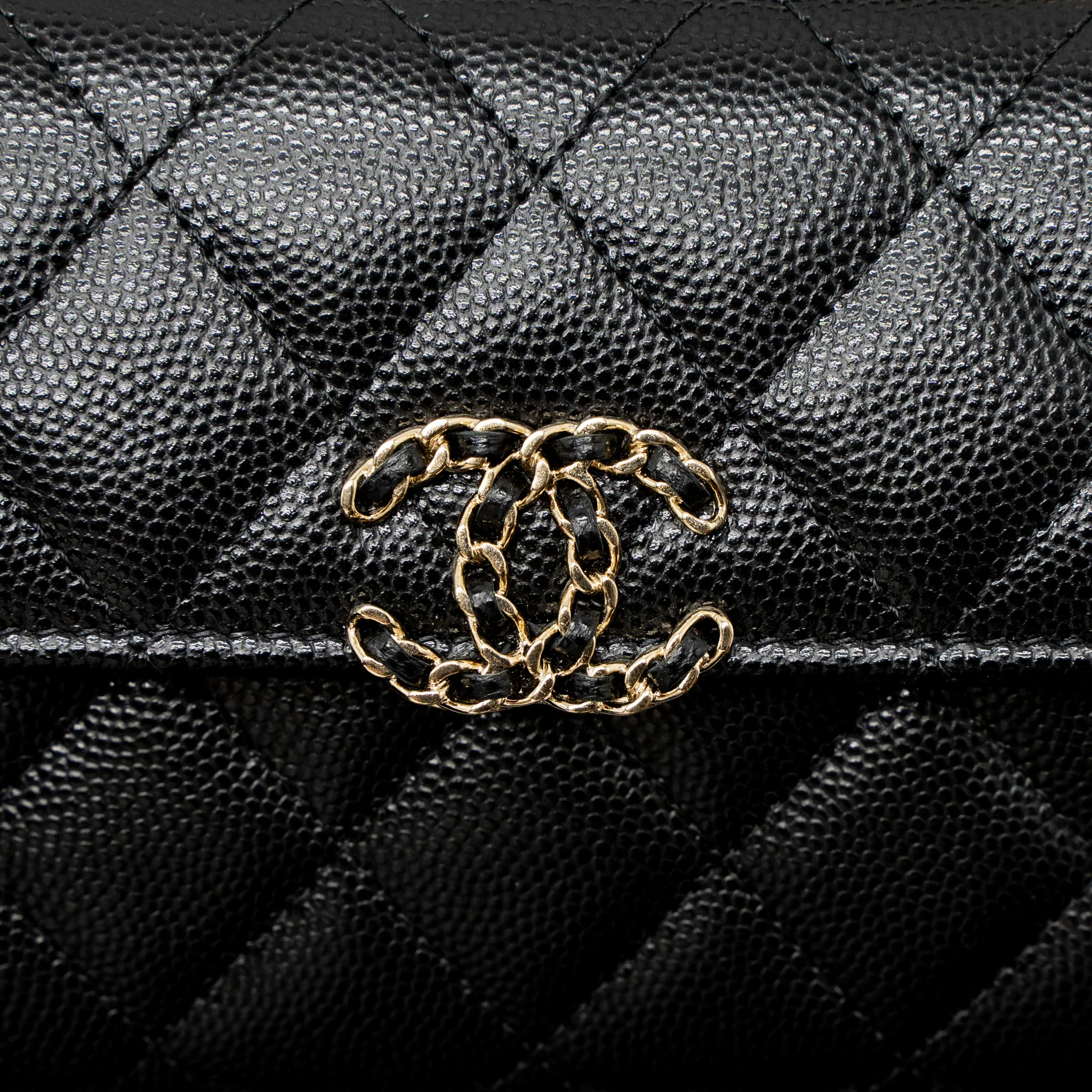 Chanel 23P Top Handle Mini Flap Bag Caviar Black LGHW (Mcrochip) - Image 8