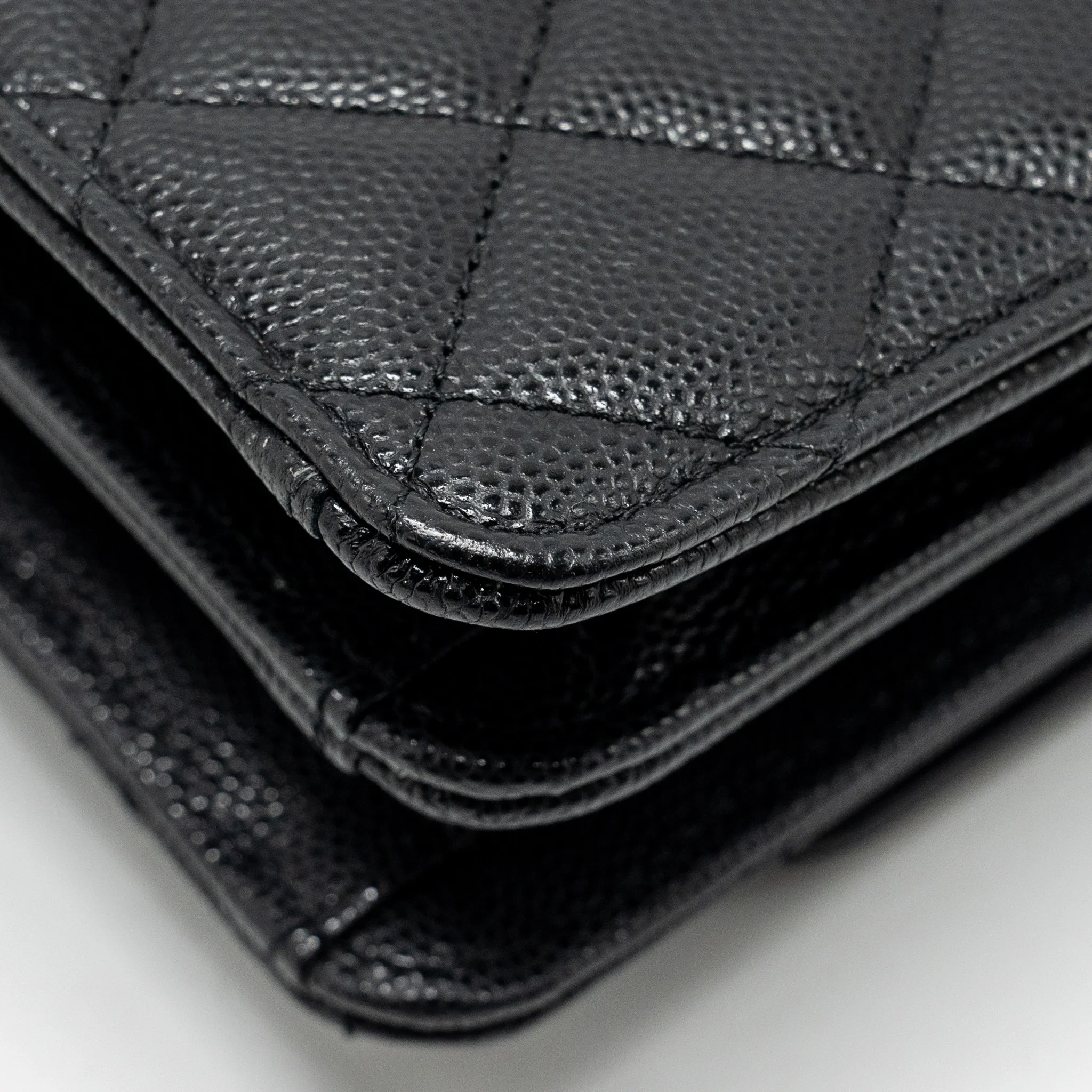 Chanel 23s Wallet On Chain with Bag Charm Caviar Black GHW(Microchip) - Image 10
