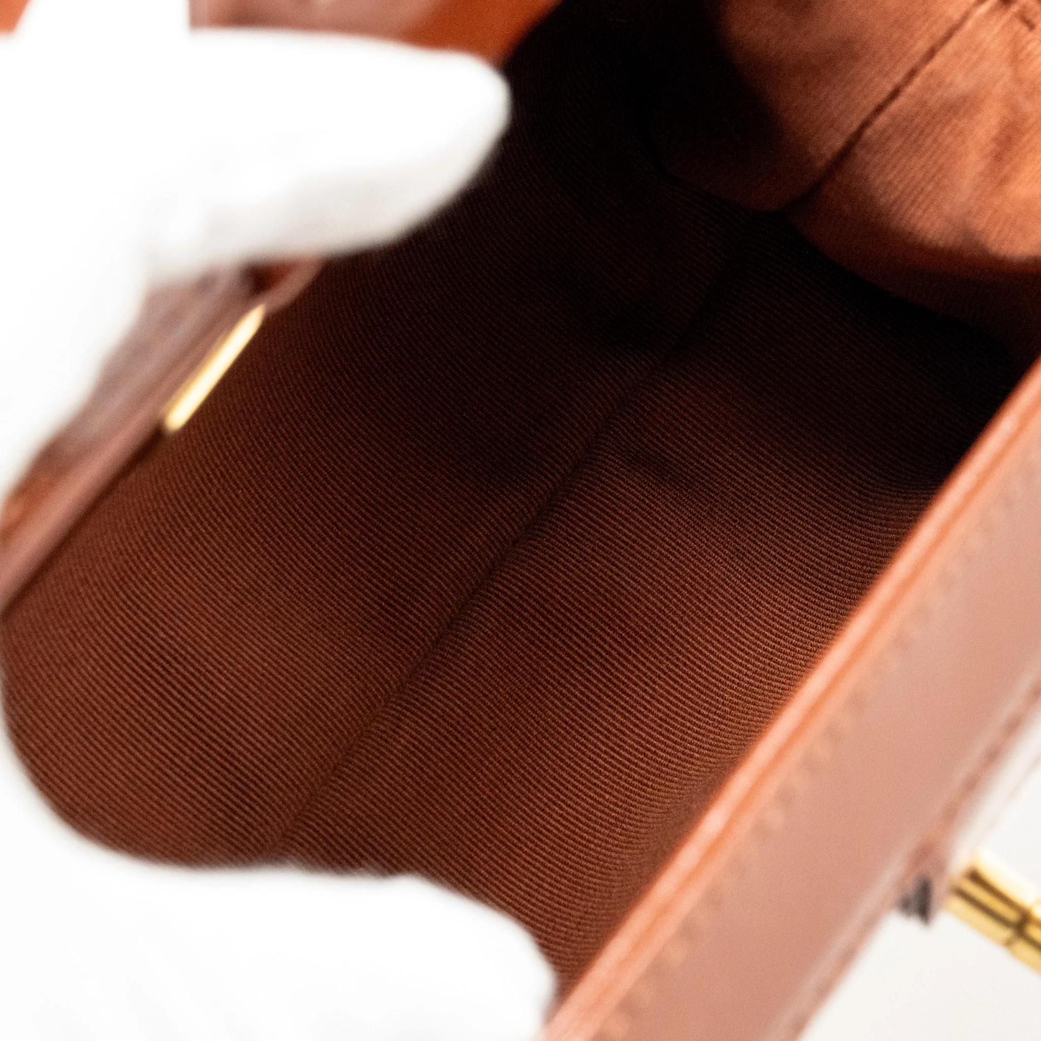 Chanel 24a Small Top Handle Doctor Bag Quilted Shiny Lambskin Caramel GHW (microchip) - Image 14