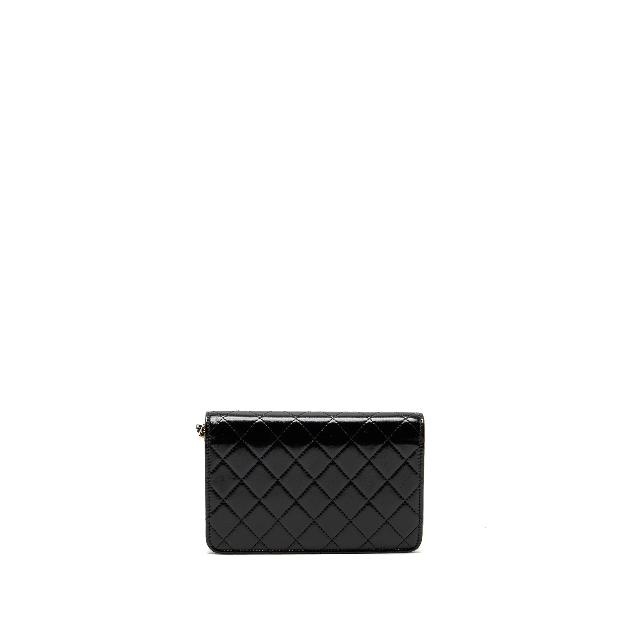 Chanel 24c 31 Wallet On Chain Shiny Calfskin Black LGHW (Microchip) - Image 2