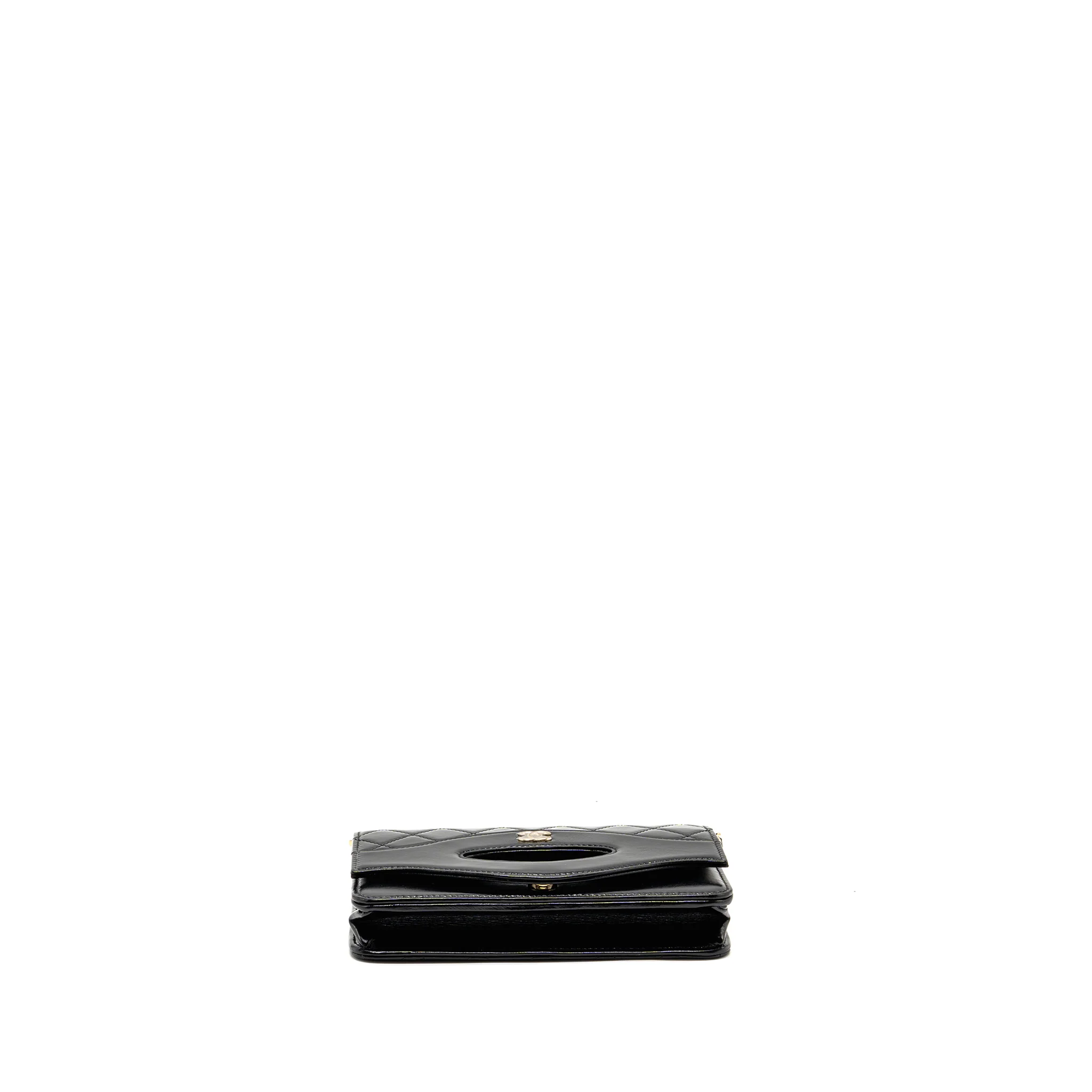 Chanel 24c 31 Wallet On Chain Shiny Calfskin Black LGHW (Microchip) - Image 5