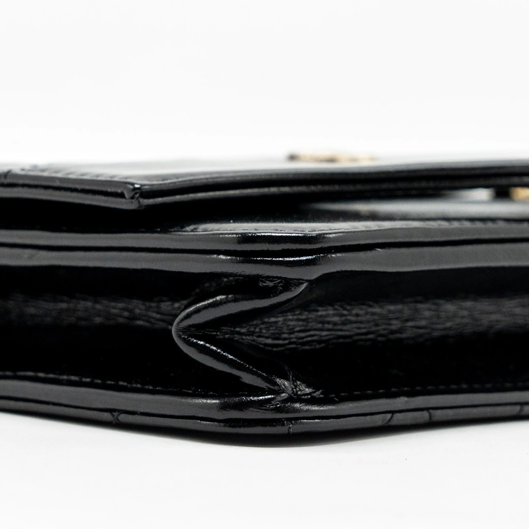 Chanel 24c 31 Wallet On Chain Shiny Calfskin Black LGHW (Microchip) - Image 6