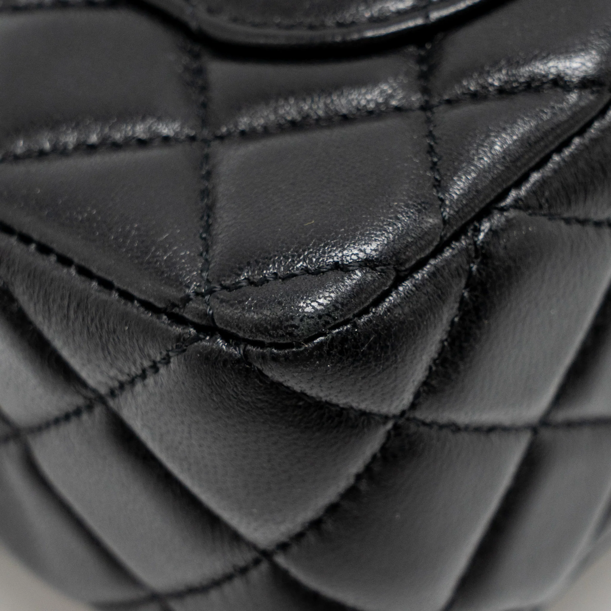 Chanel 24c Detail Top Handle Flap Bag Lambskin Black GHW (microchip) - Image 11