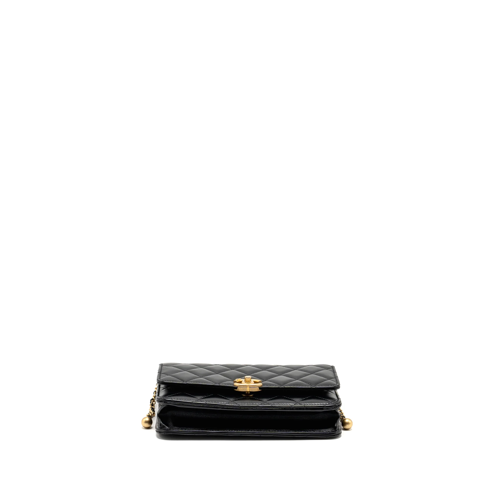 Chanel 24c Gold Crush Wallet On Chain Calfskin Black GHW(microchip) - Image 5