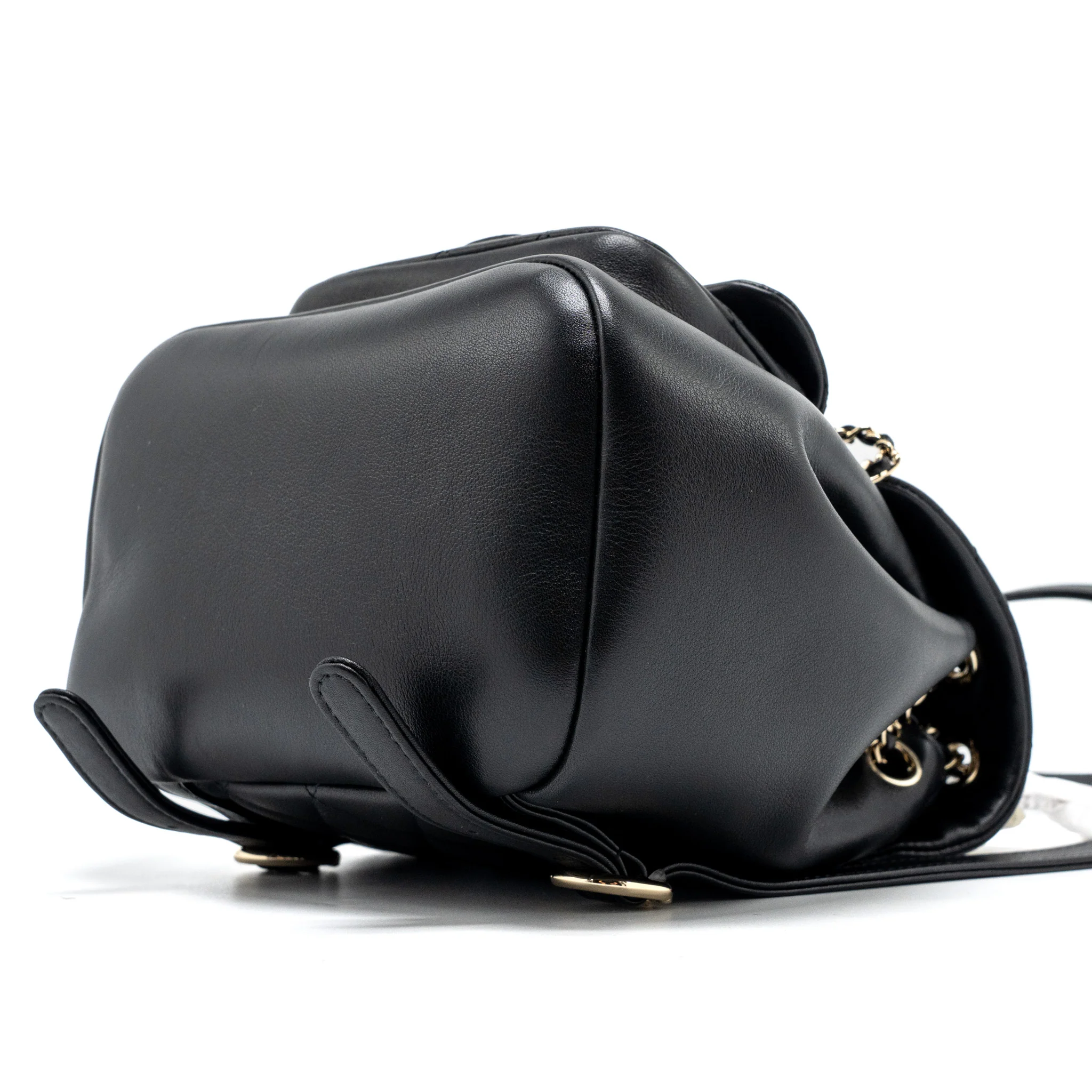 Chanel 24P Mini Duma Backpack Calfskin Black LGHW (Microchip) - Image 8