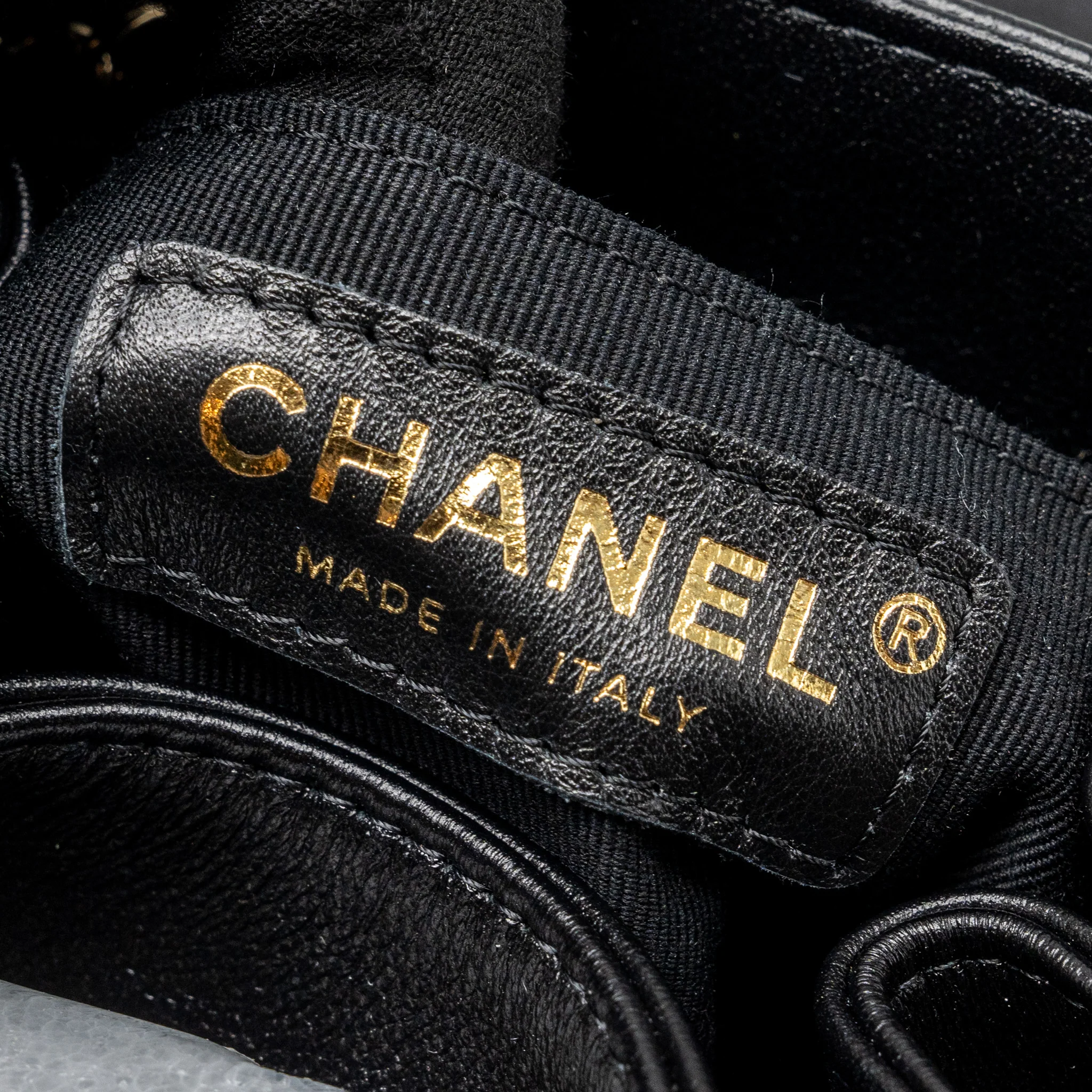 Chanel 24P Mini Duma backpack calfskin black LGHW (Microchip) - Image 10
