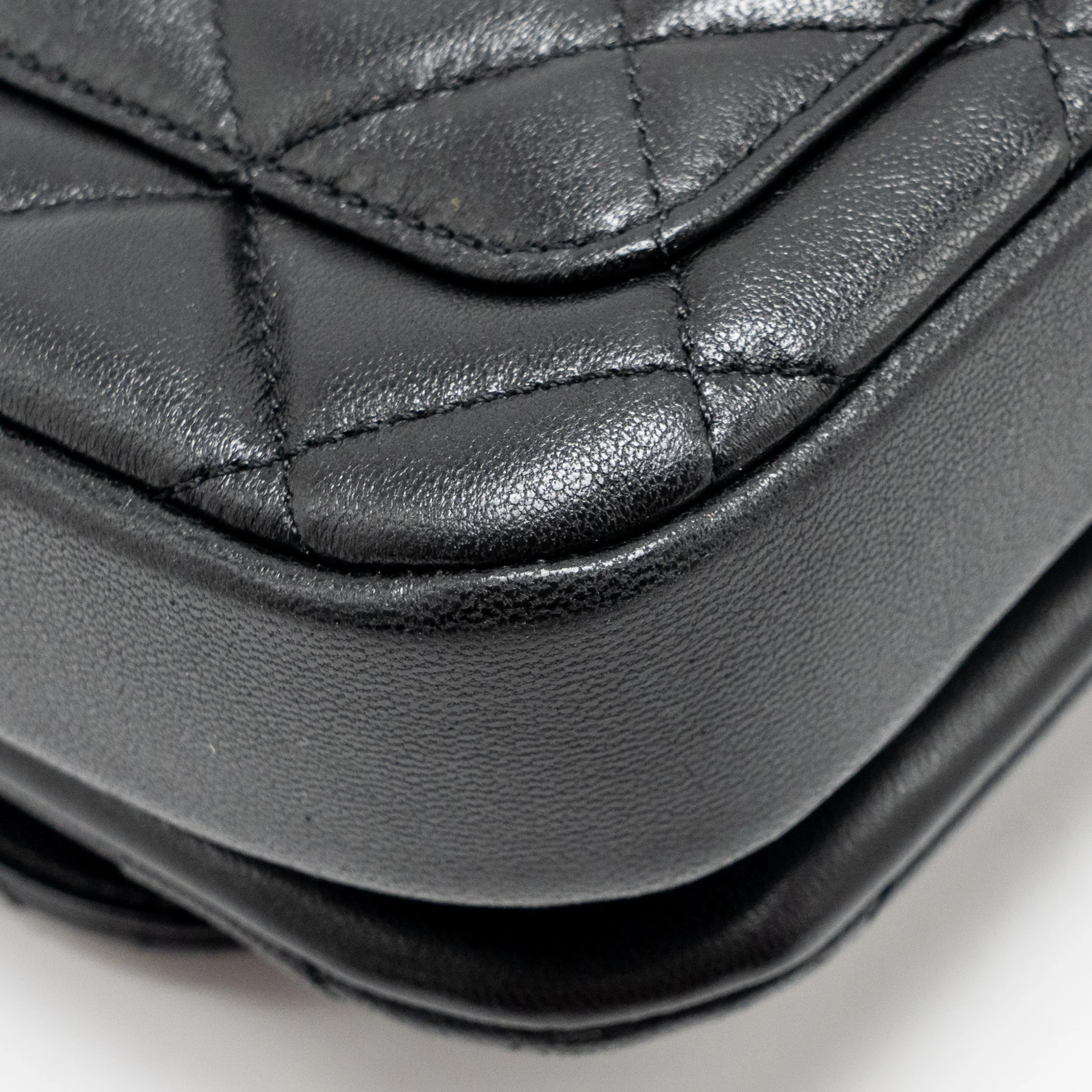 Chanel 24S CC Logo Top Handle Flap Bag with Chain Lambskin Black GHW (Microchip) - Image 11